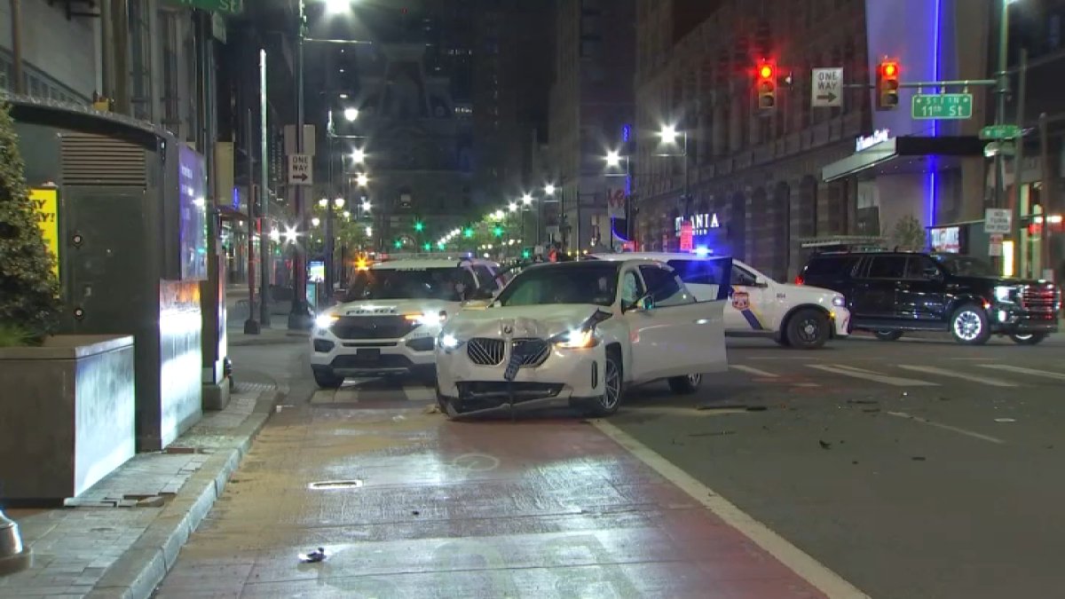 One hurt, one arrested in crash on Market Street – NBC10 Philadelphia