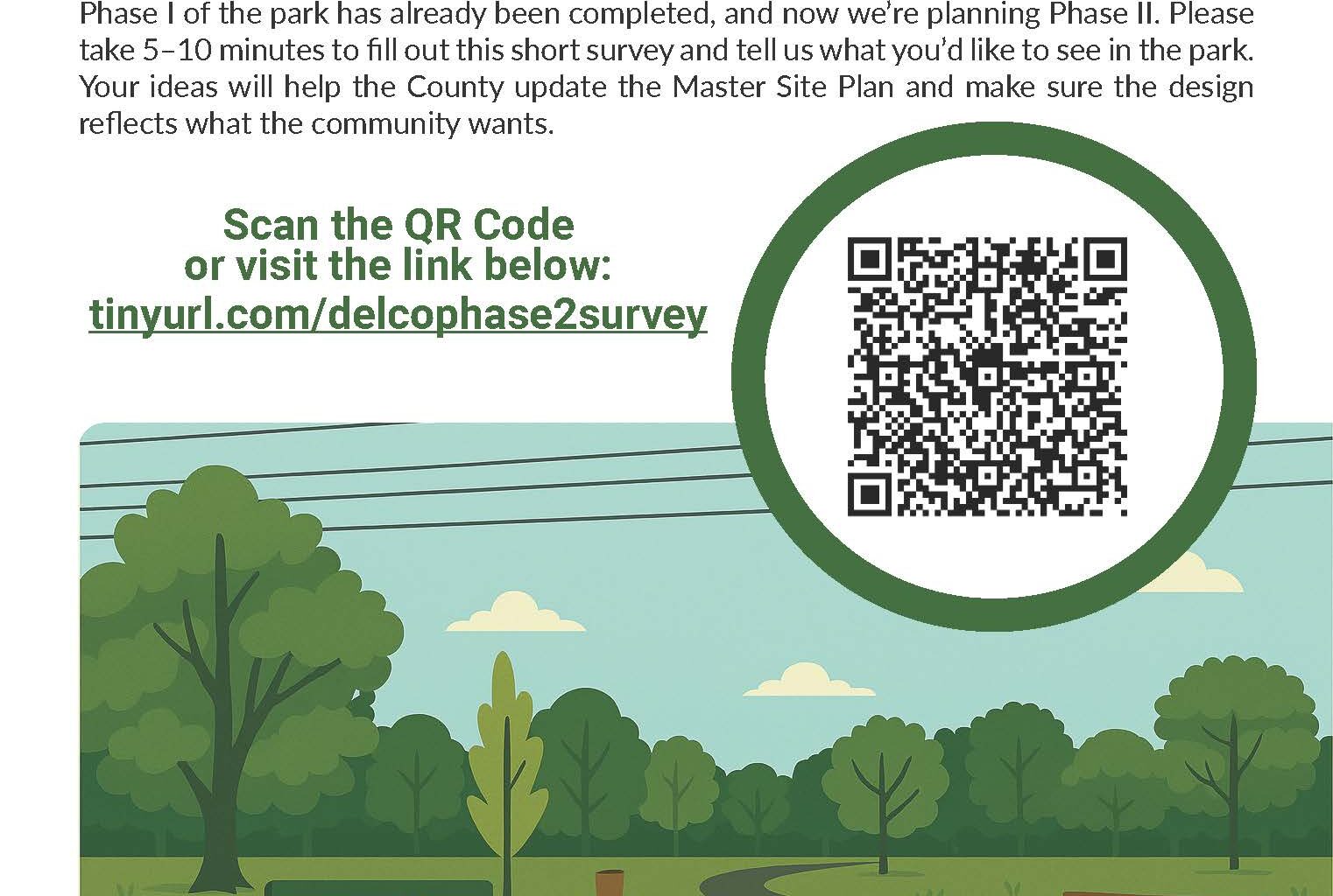 New County Park Community Survey Flyer