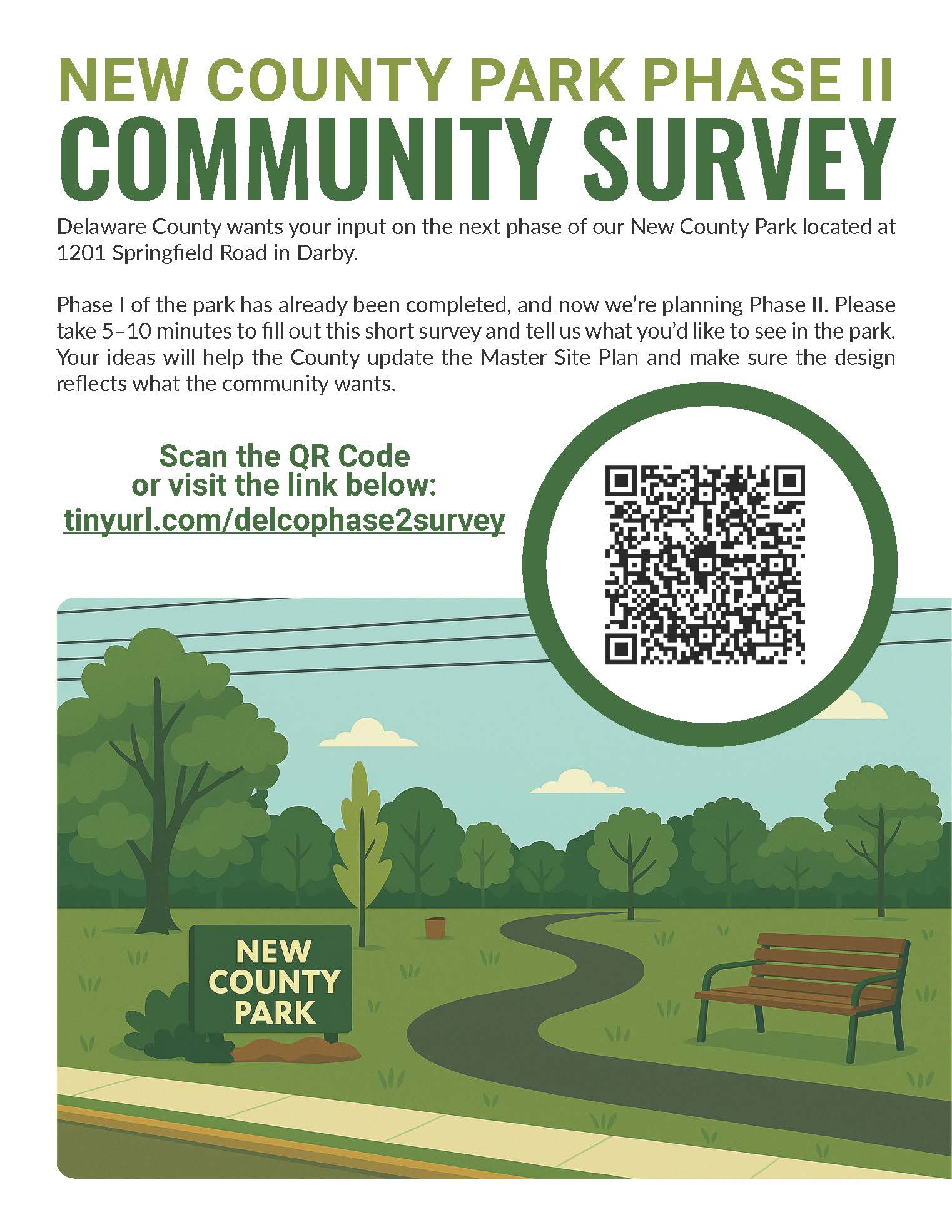 New County Park Community Survey Flyer