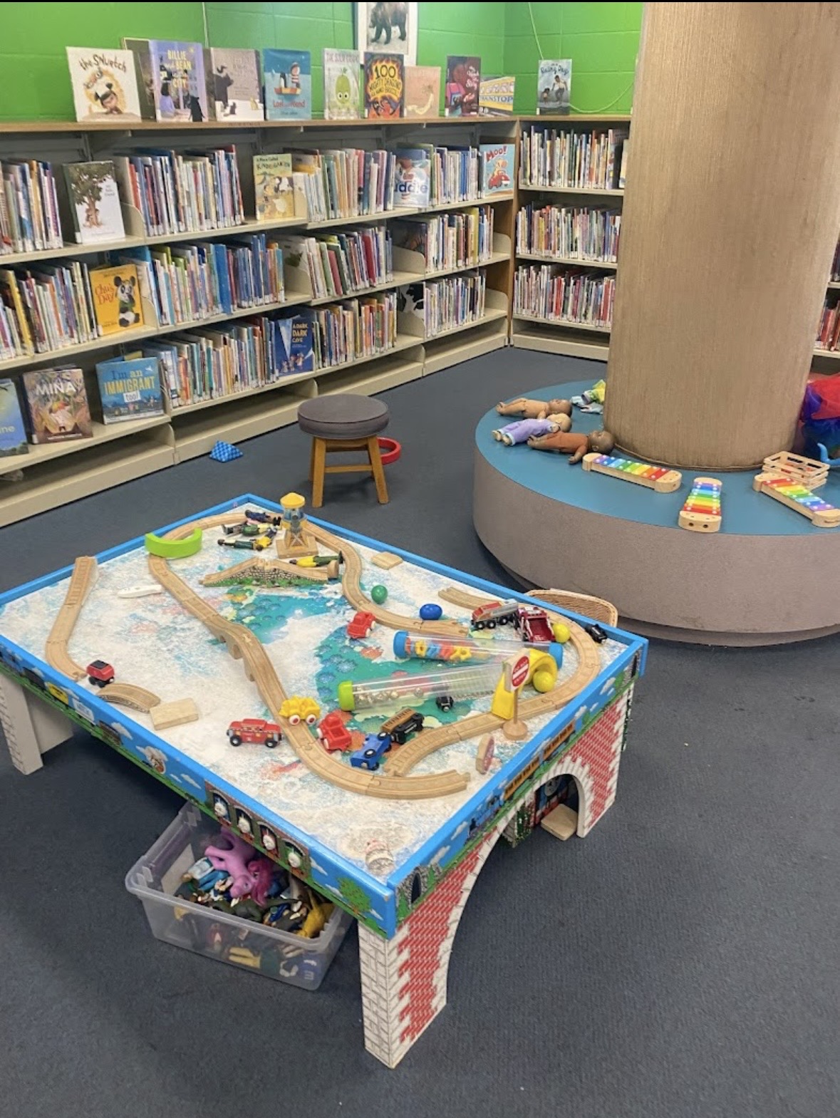 There are plenty of cubby holes at the Roxborough Library...