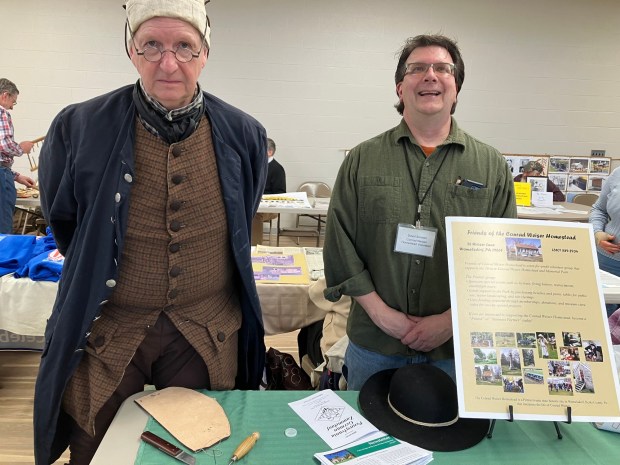 Representatives of the Friends of the Conrad Weiser Homestead dressed in 17th-century garb during the 14th annual Zammelaaf at the Zion UMC Church of Iona, Lebanon, March 21. (Photo courtesy of Mary Laub, Maxatawny Township)
