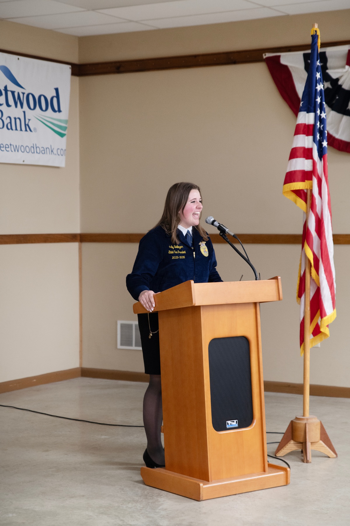 Sally Bollinger, vice president of the Pennsylvania State FFA Officer...