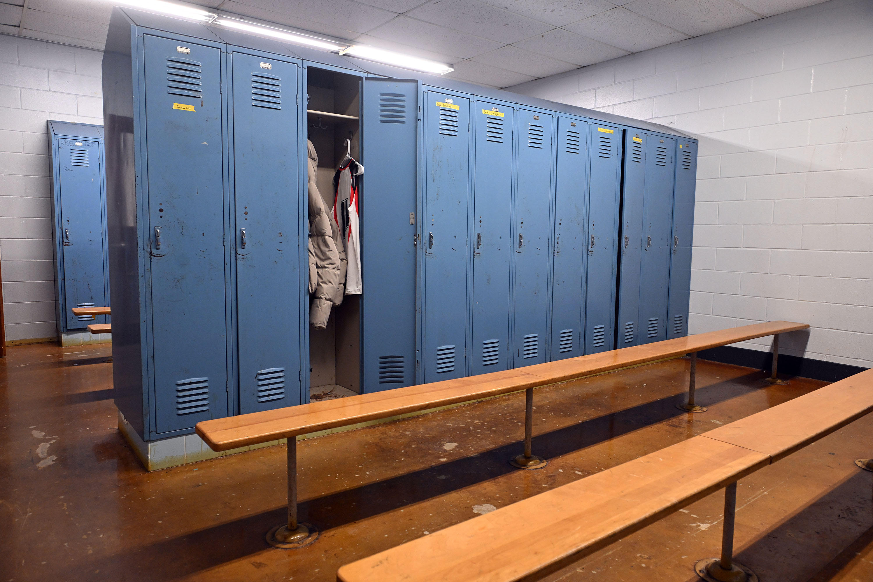 The boys’ basketball locker room will be renovated. The Reading...