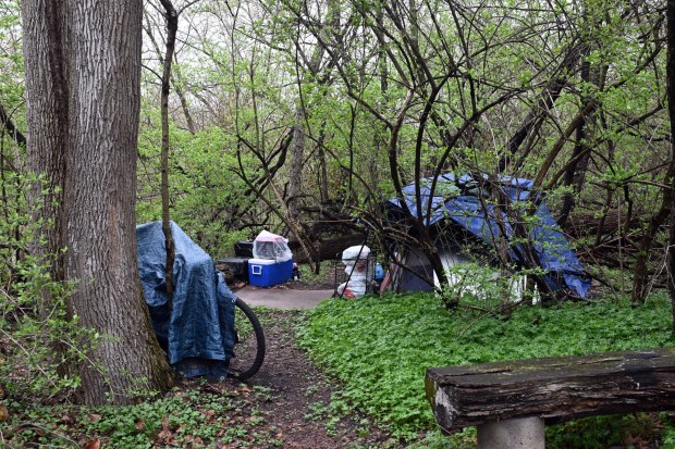 The count conducted by the Berks Coalition to End Homelessness found 734 people experiencing homelessness, 213 of whom were living unsheltered. (BILL UHRICH/READING EAGLE)