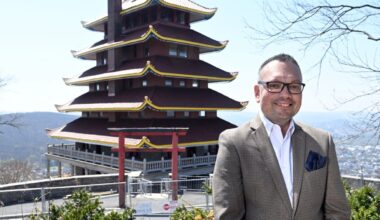 Reading Pagoda flag raising set as construction nears completion
