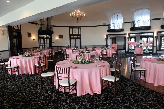 The main ballroom has had new carpeting installed over the past year. The Reading Country Club will be celebrating a first anniversary open house on April 11. (BILL UHRICH/MEDIANEWS GROUP)