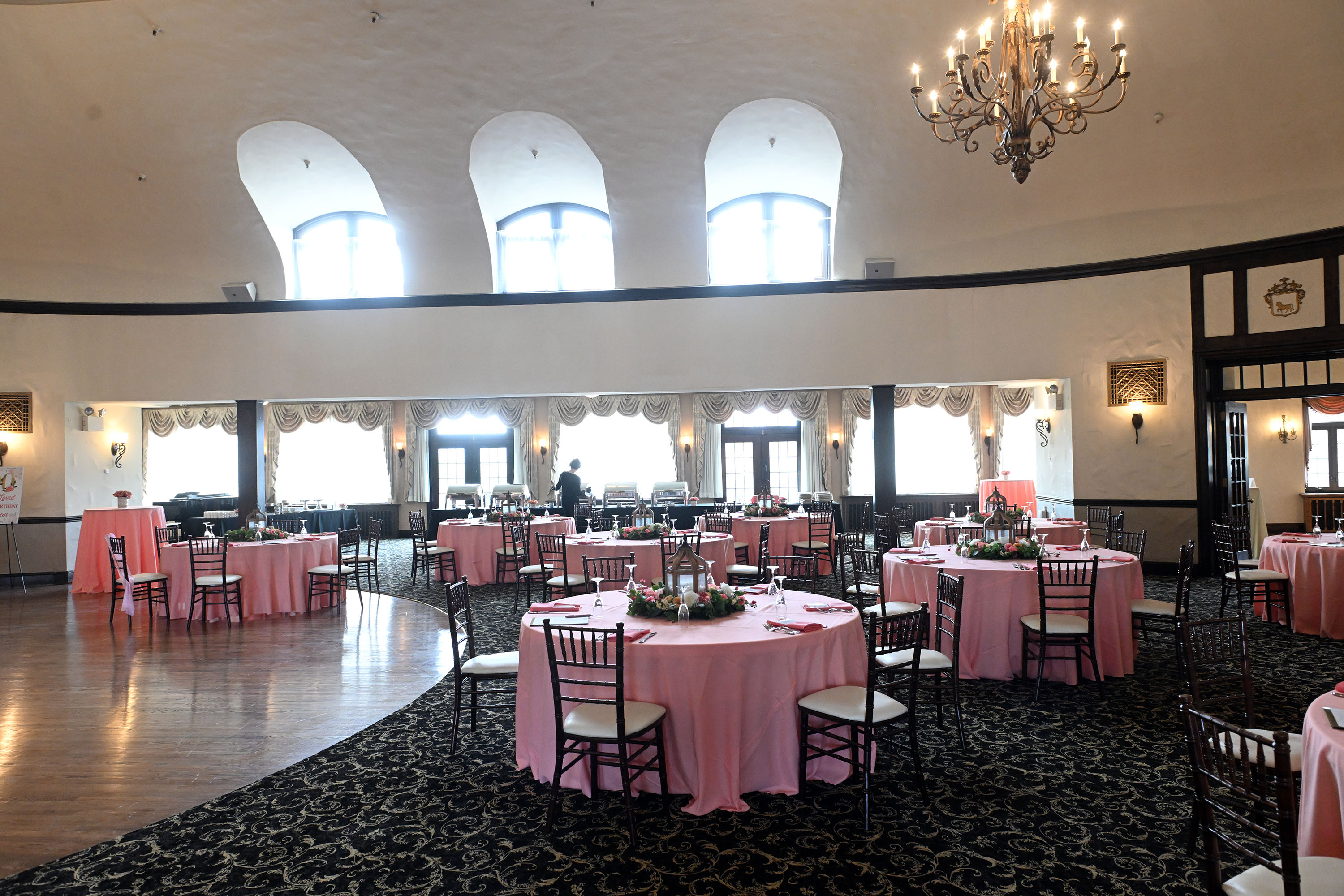 The main ball room has had new carpeting installed over...