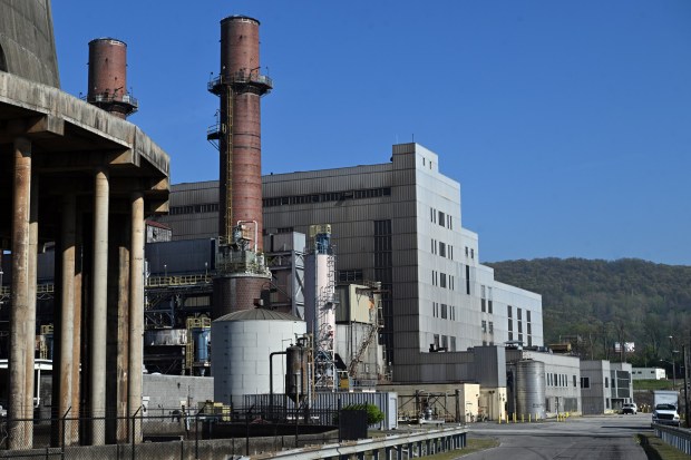 Cumru Township's new rules establish a data center overlay district around the former Titus Station electrical generating plant property at Poplar Neck. (BILL UHRICH/READING EAGLE)