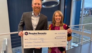 Johnson College receives EITC contribution from Peoples Security Bank & Trust