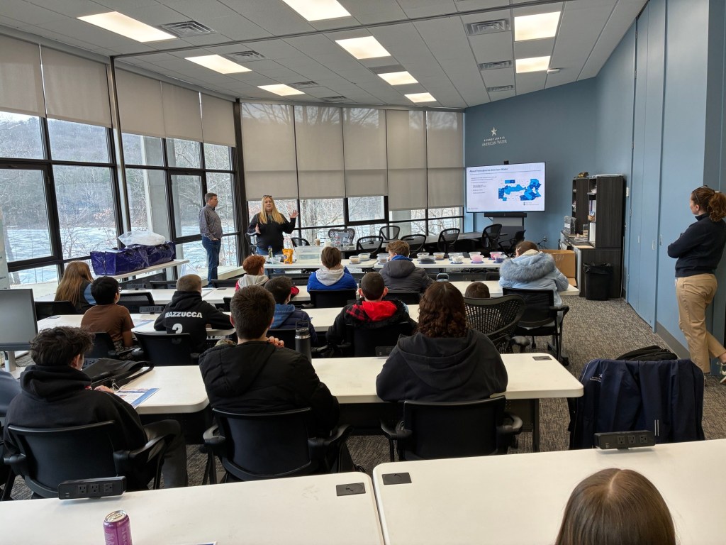 Mid Valley students tour Pennsylvania American Water treatment plant