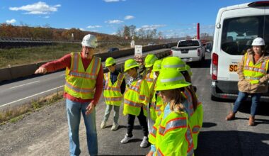 Mid Valley Elementary Center students visit Twin Bridge job site