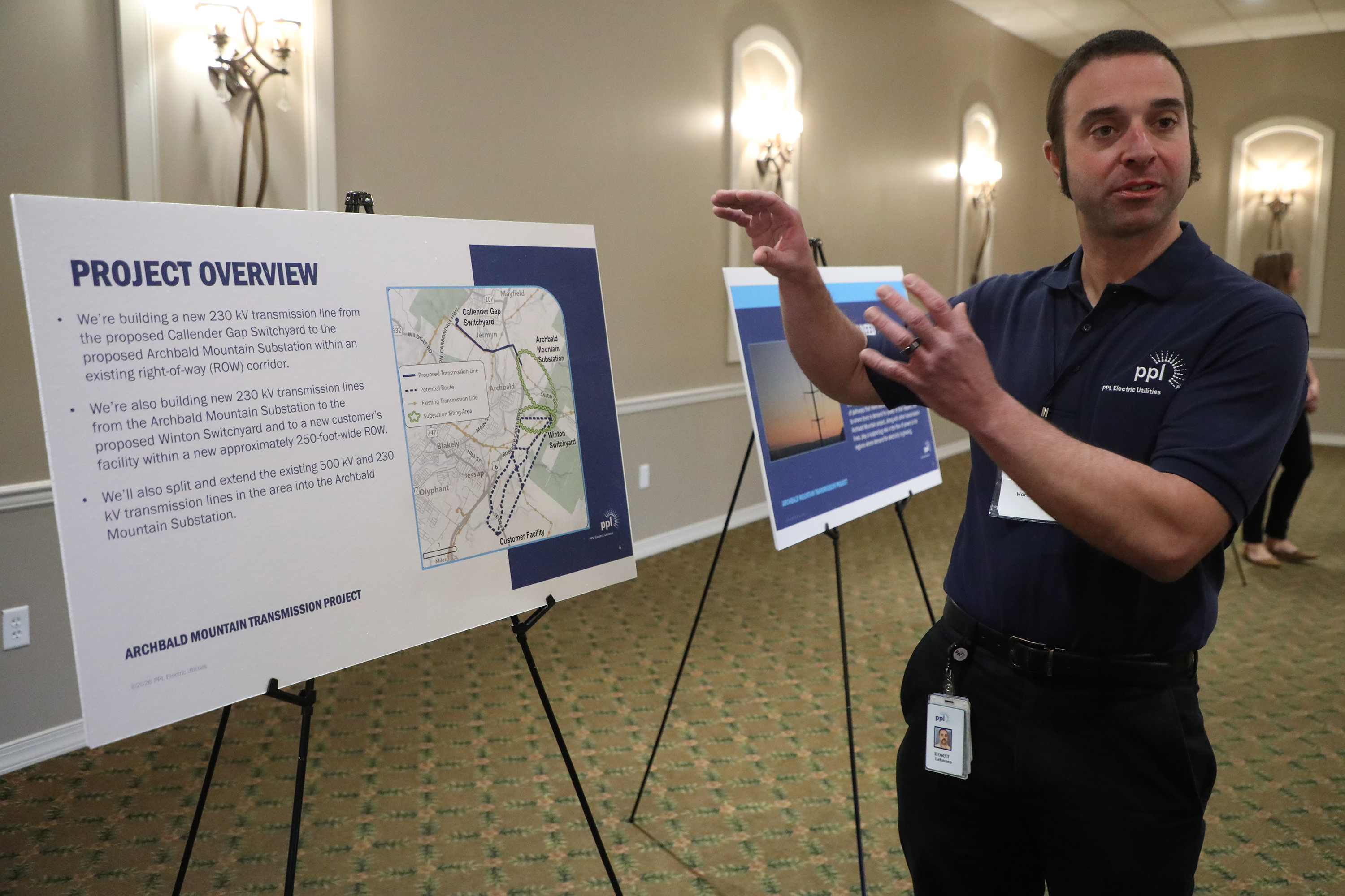 PPL representative Horst Lehmann speaks about Archbald Mountain and Callender...