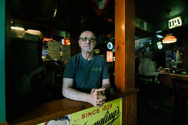 Owner Donnie Surace stands for a portrait inside of Andy Gavin's in Scranton Friday, April 24, 2026. (SEAN MCKEAG / STAFF PHOTOGRAPHER)