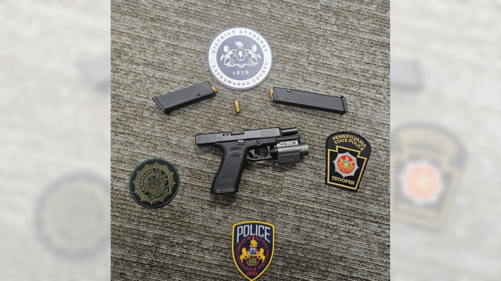 Wanted Forty Fort man arrested in Old Forge with stolen firearm