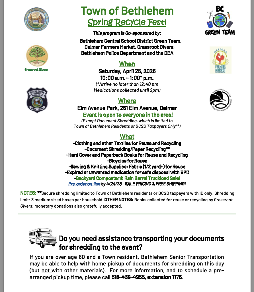 Spring Recycle Fest 2026 is April 25