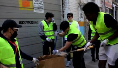 Volunteers Clean Philadelphia Streets Ahead of America’s 250th Anniversary