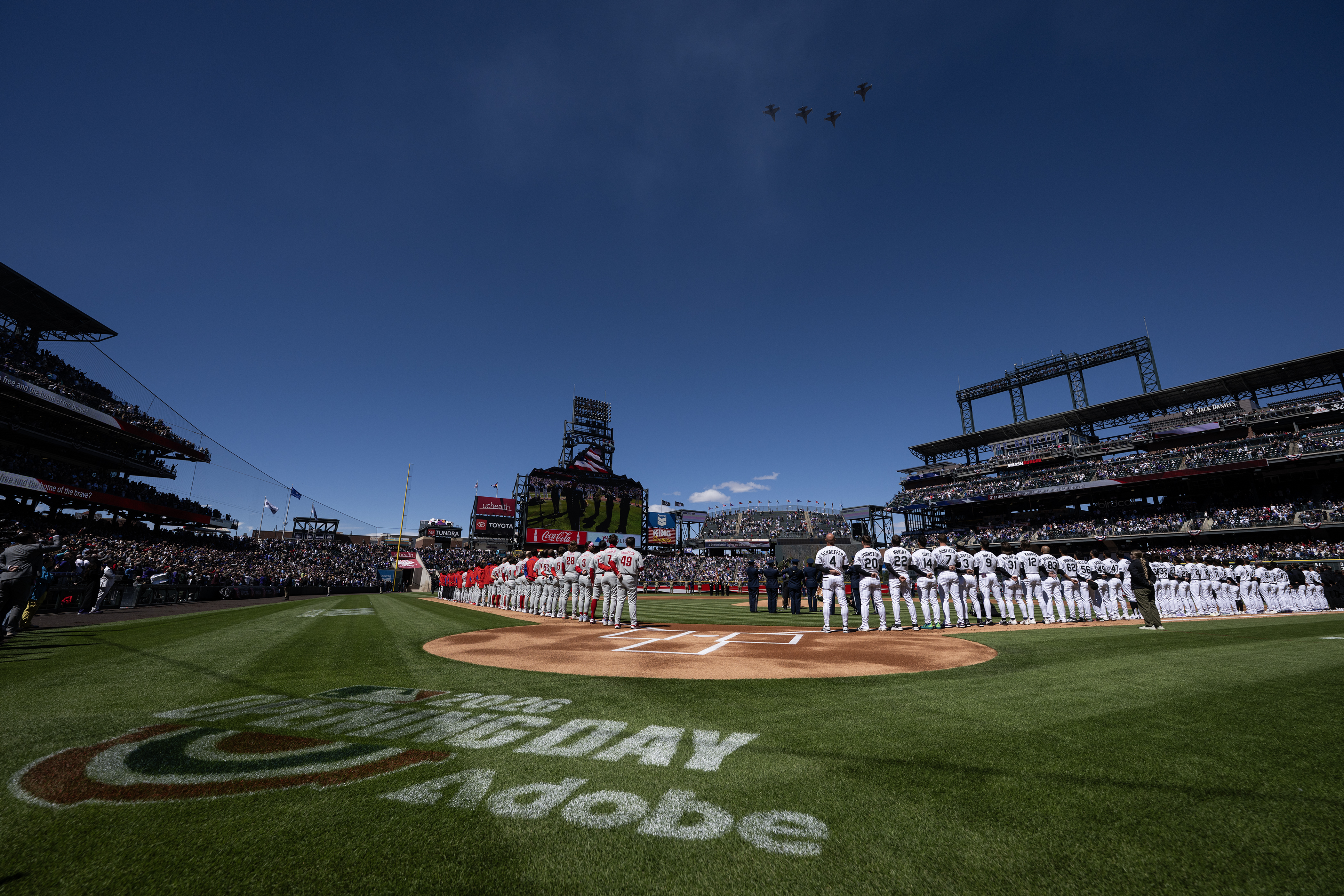 Four F-16 Fighting Falcons flown by the 140th Wing, Colorado...