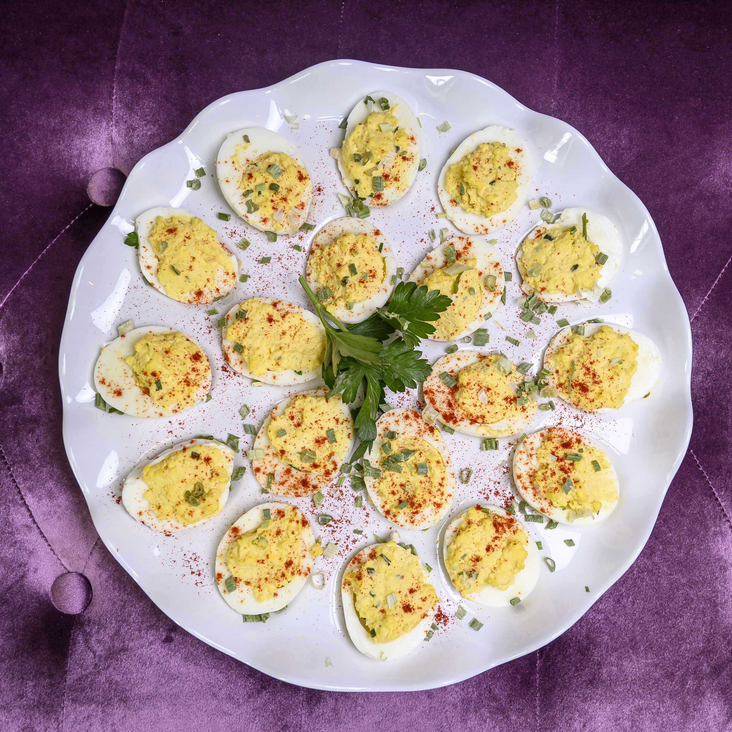 Classic deviled eggs are on the menu Tuesday, March 31,...