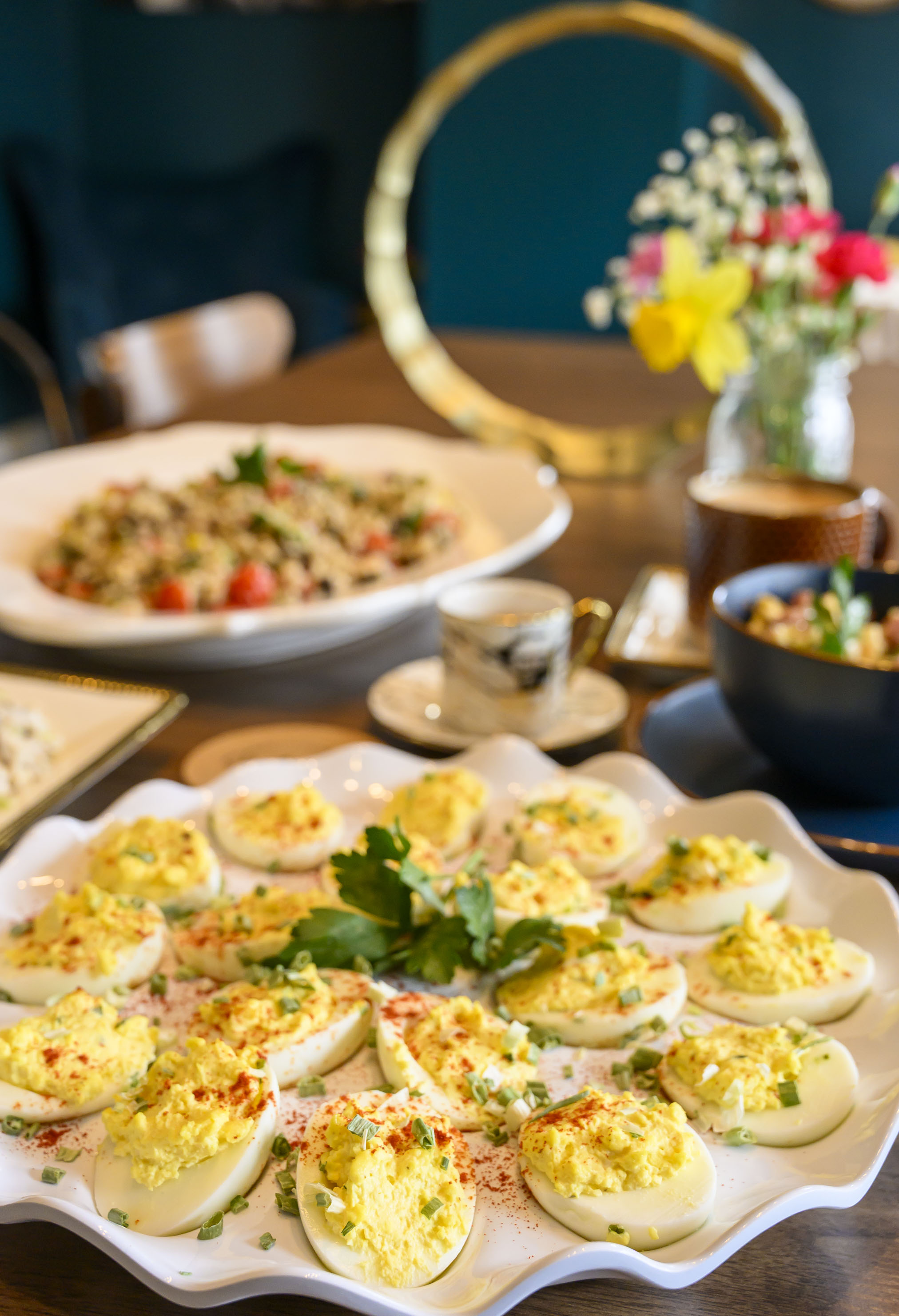 Classic deviled eggs are on the menu Tuesday, March 31,...
