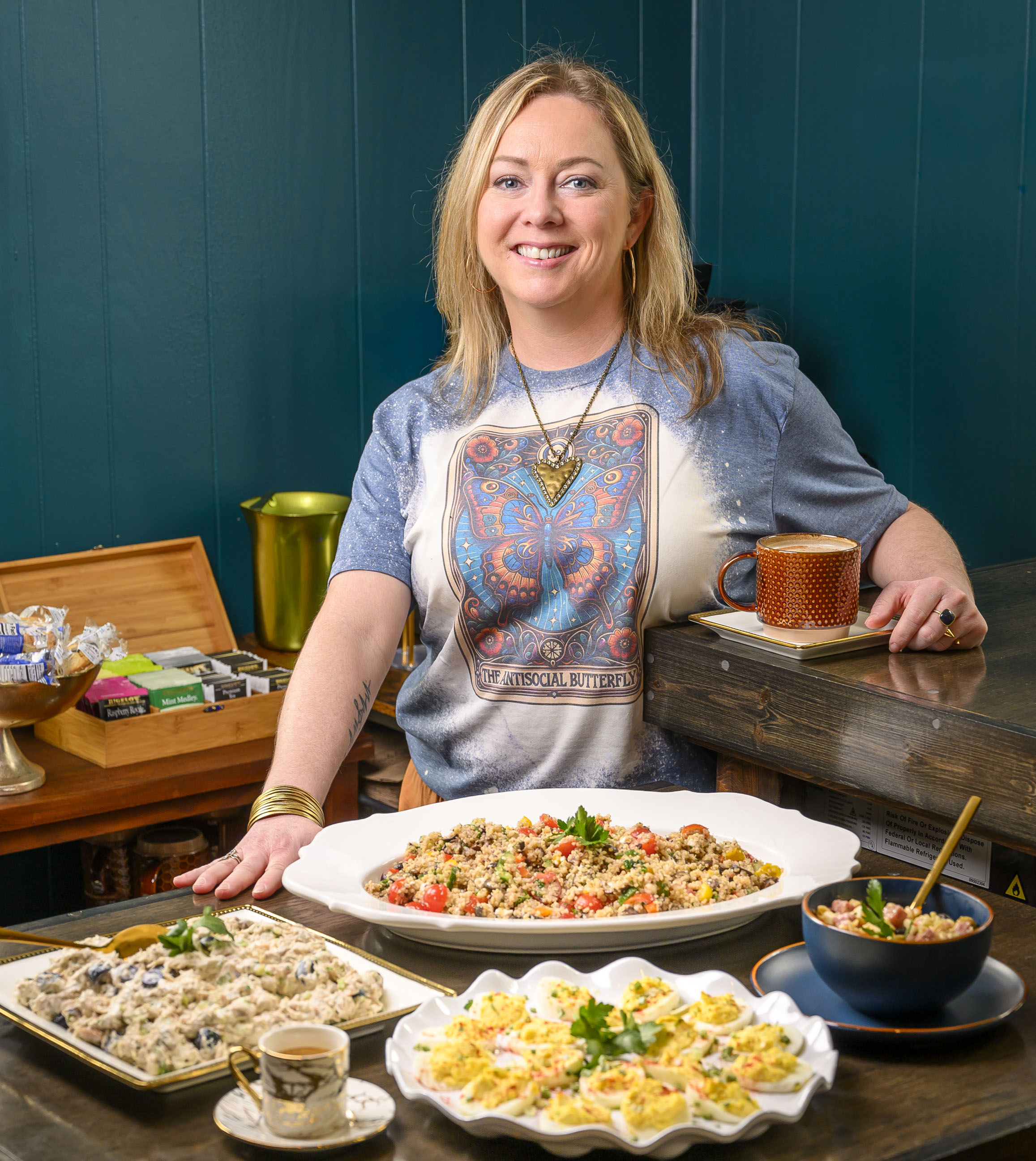 Circle Cafe on Main owner Jennifer O’Neill-Lai stands next to...