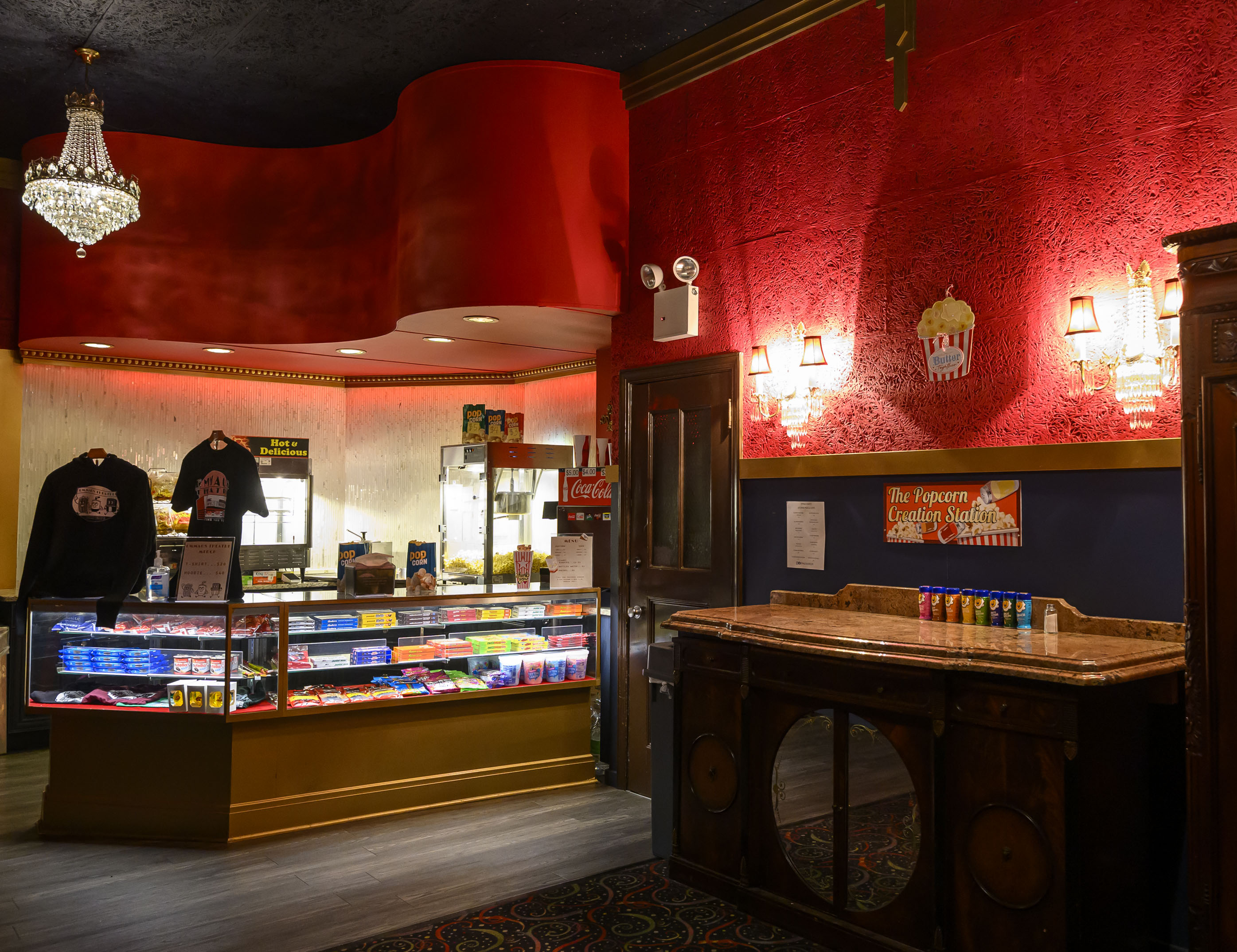 A look inside the Emmaus Theatre on Wednesday, April 1,...