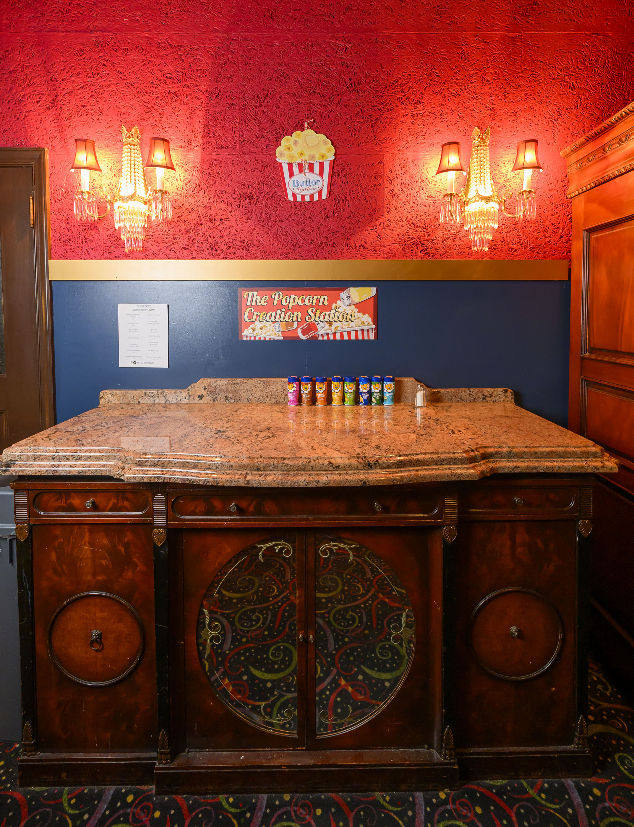 A look inside the Emmaus Theatre on Wednesday, April 1,...