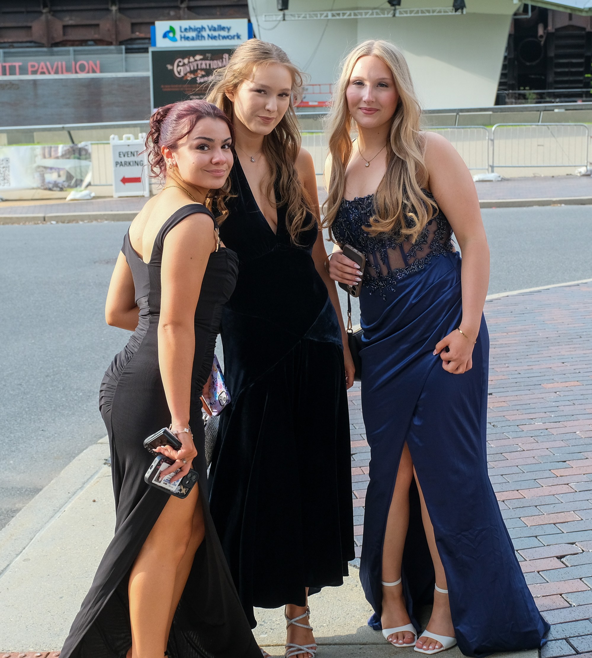 Southern Lehigh High School held its prom Friday, April 24, 2026, at SteelStacks in Bethlehem. Students and their guests arrive to the big night. (Sharon Merkel/Special to The Morning Call)