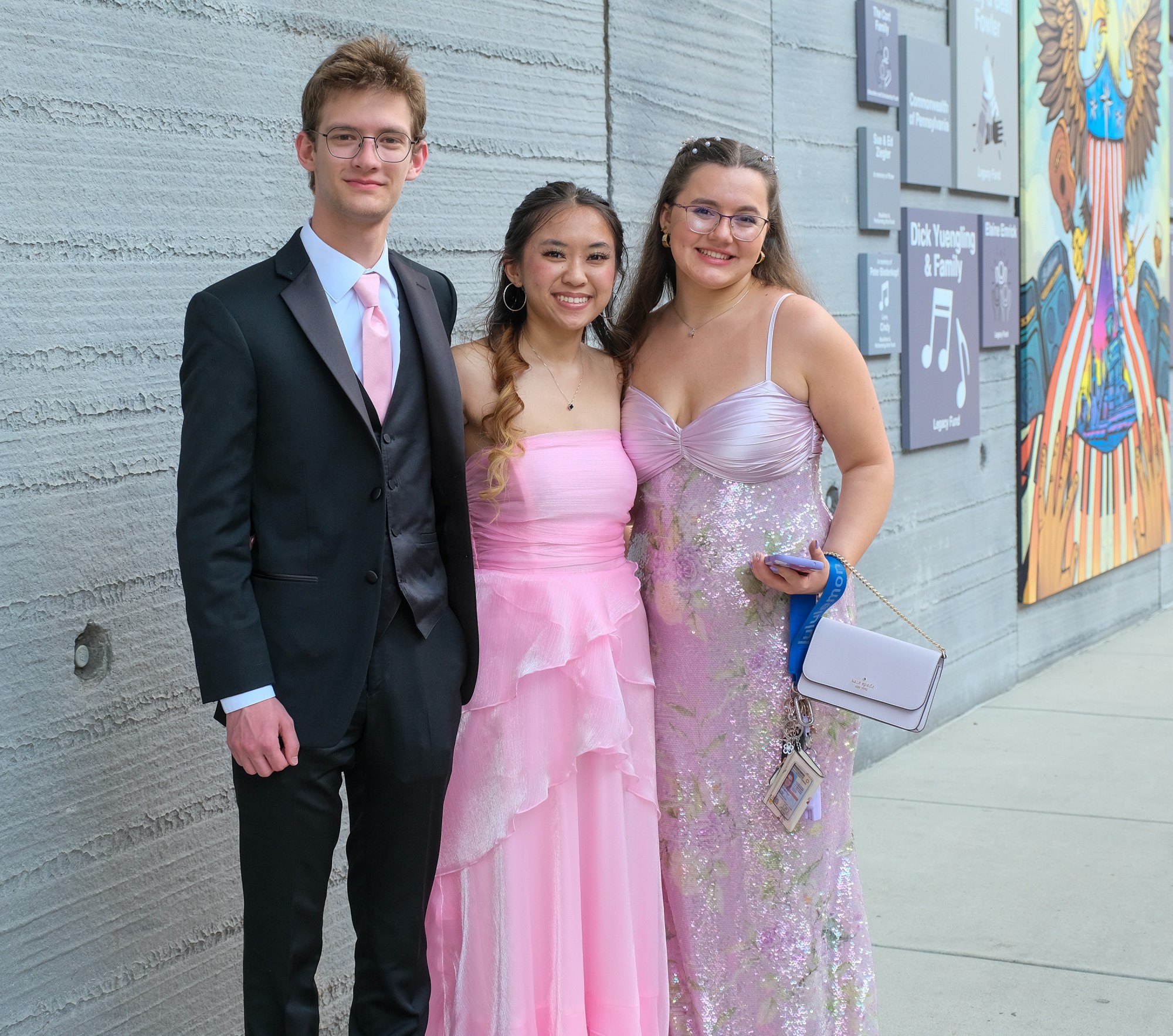 Southern Lehigh High School held its prom Friday, April 24, 2026, at SteelStacks in Bethlehem. Students and their guests arrive to the big night. (Sharon Merkel/Special to The Morning Call)