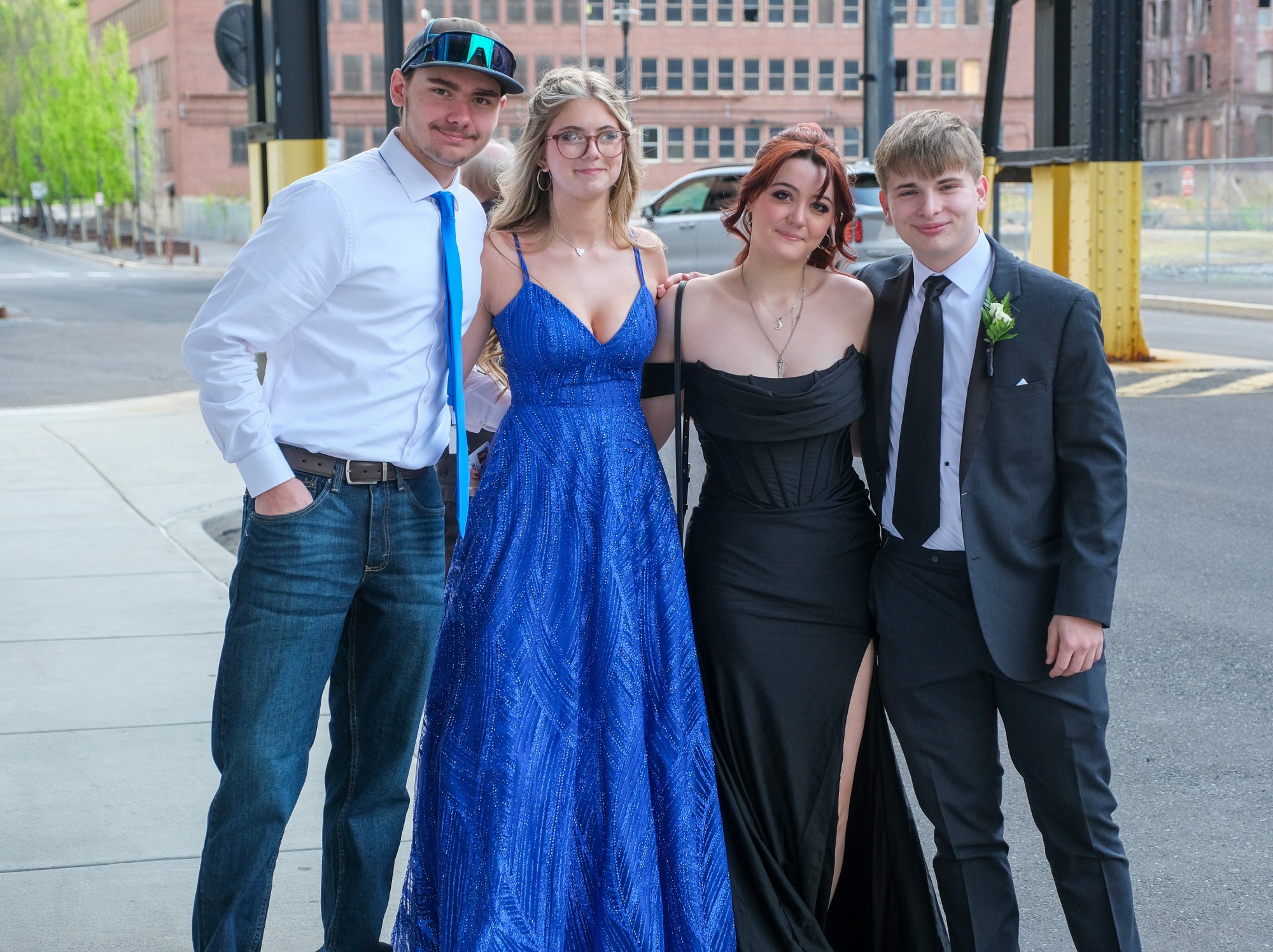Southern Lehigh High School held its prom Friday, April 24, 2026, at SteelStacks in Bethlehem. Students and their guests arrive to the big night. (Sharon Merkel/Special to The Morning Call)