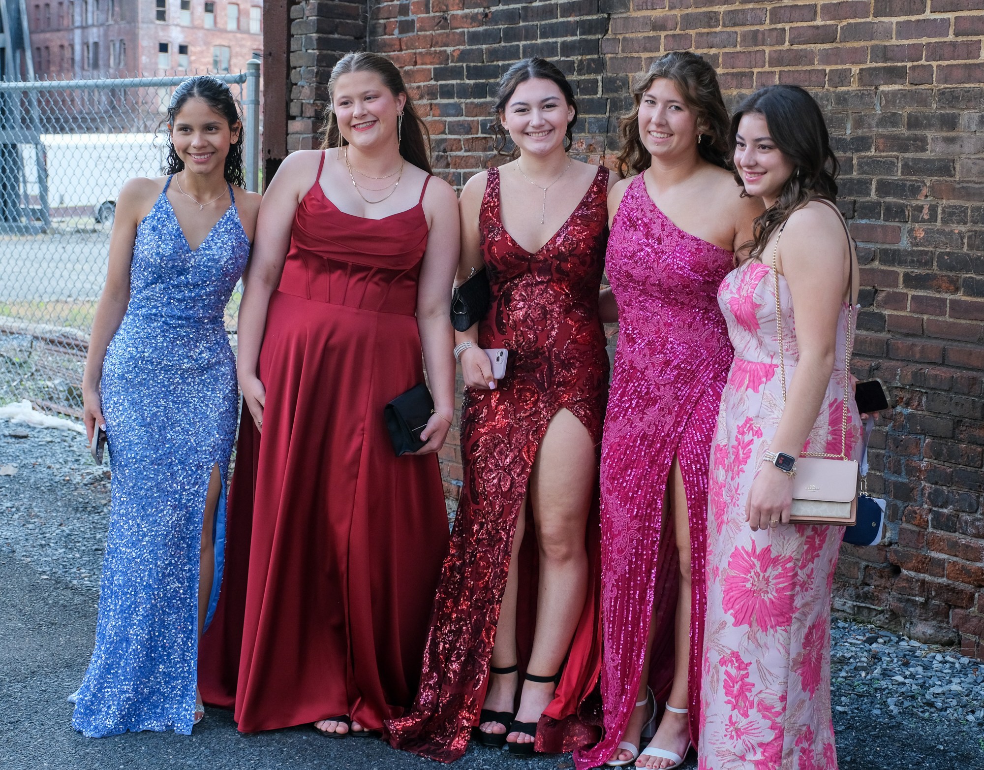 Southern Lehigh High School held its prom Friday, April 24, 2026, at SteelStacks in Bethlehem. Students and their guests arrive to the big night. (Sharon Merkel/Special to The Morning Call)