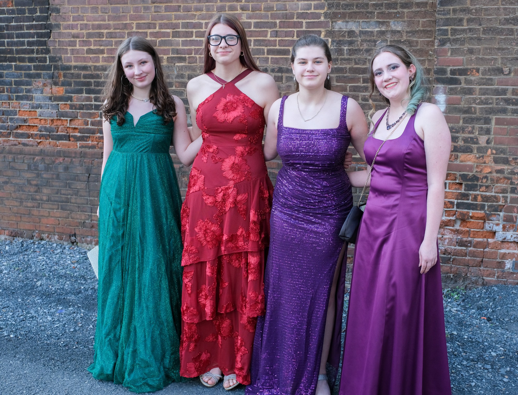 Southern Lehigh High School held its prom Friday, April 24, 2026, at SteelStacks in Bethlehem. Students and their guests arrive to the big night. (Sharon Merkel/Special to The Morning Call)