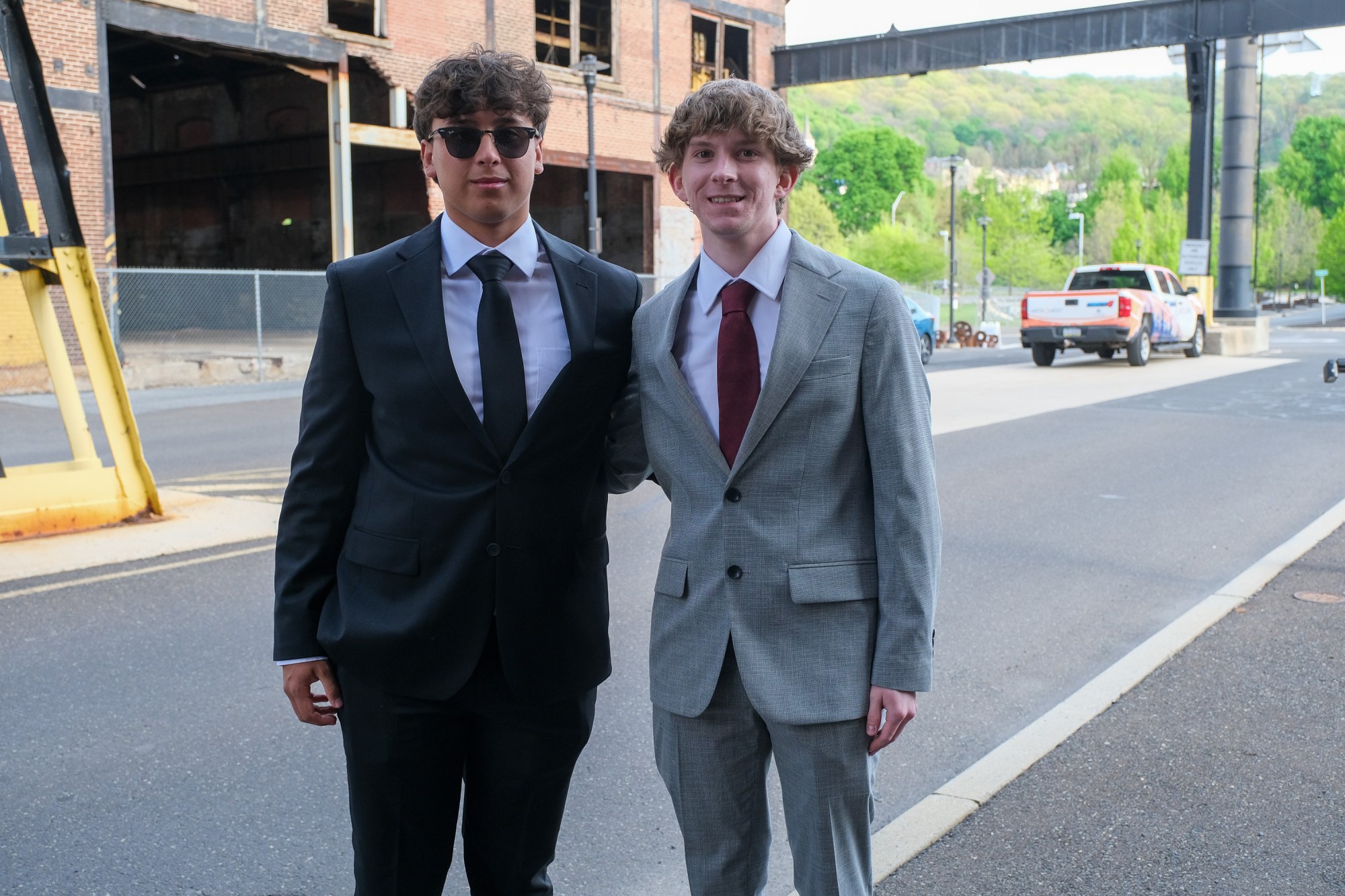Southern Lehigh High School held its prom Friday, April 24, 2026, at SteelStacks in Bethlehem. Students and their guests arrive to the big night. (Sharon Merkel/Special to The Morning Call)