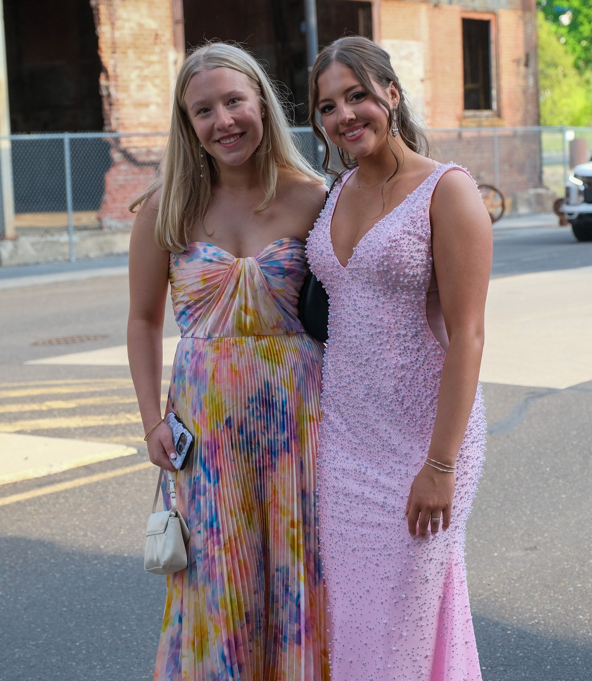 Southern Lehigh High School held its prom Friday, April 24, 2026, at SteelStacks in Bethlehem. Students and their guests arrive to the big night. (Sharon Merkel/Special to The Morning Call)