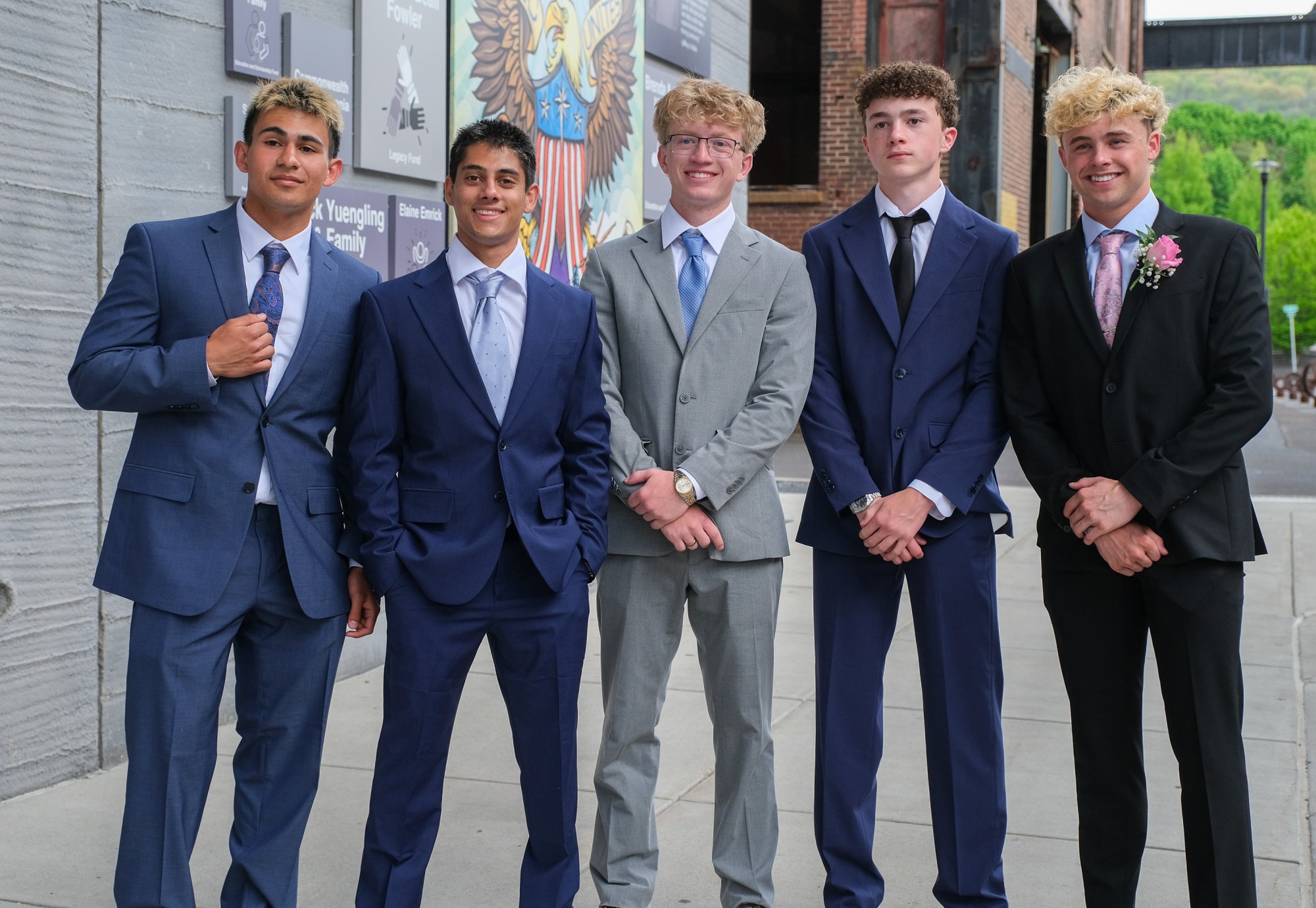 Southern Lehigh High School held its prom Friday, April 24, 2026, at SteelStacks in Bethlehem. Students and their guests arrive to the big night. (Sharon Merkel/Special to The Morning Call)