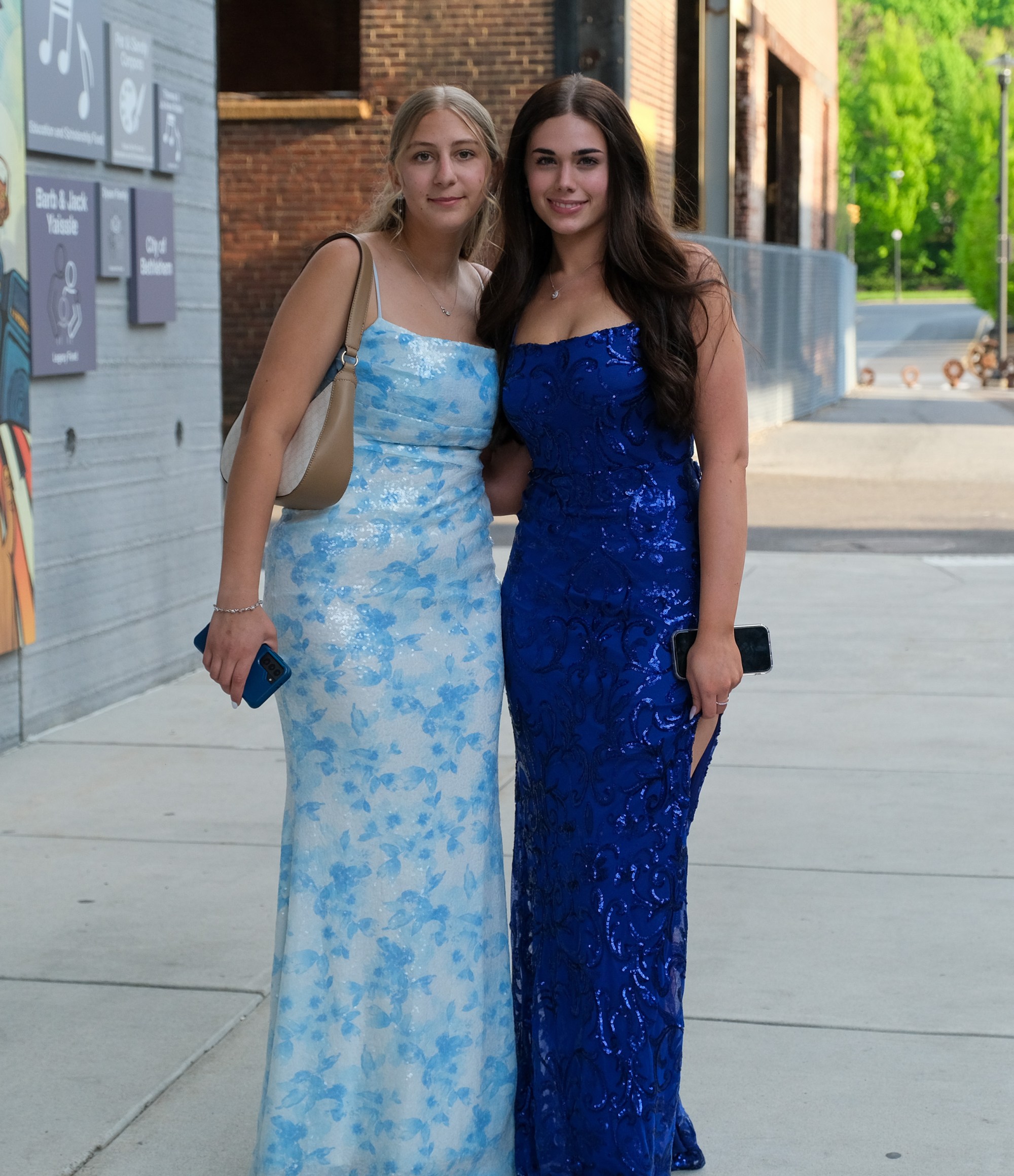 Southern Lehigh High School held its prom Friday, April 24, 2026, at SteelStacks in Bethlehem. Students and their guests arrive to the big night. (Sharon Merkel/Special to The Morning Call)