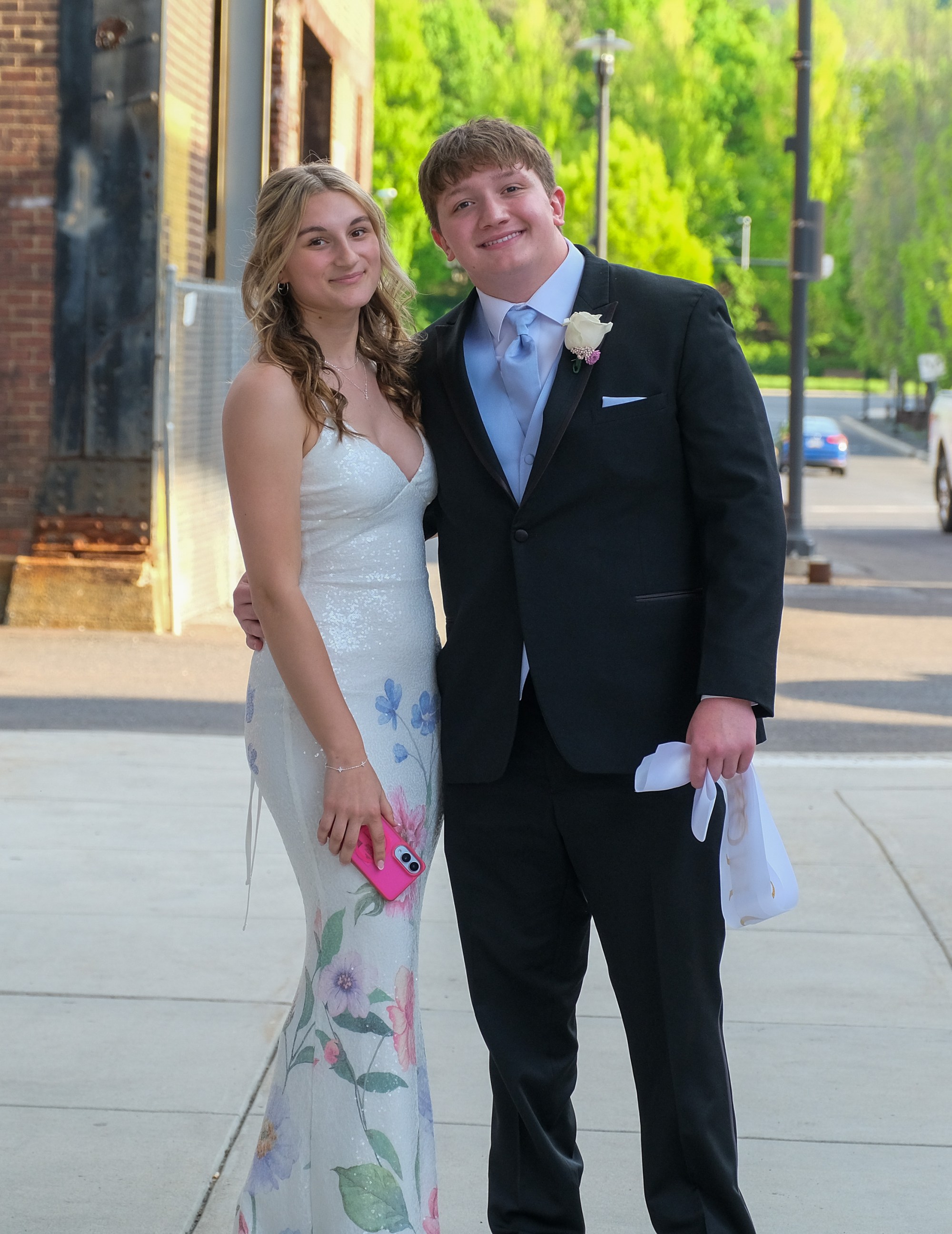 Southern Lehigh High School held its prom Friday, April 24, 2026, at SteelStacks in Bethlehem. Students and their guests arrive to the big night. (Sharon Merkel/Special to The Morning Call)
