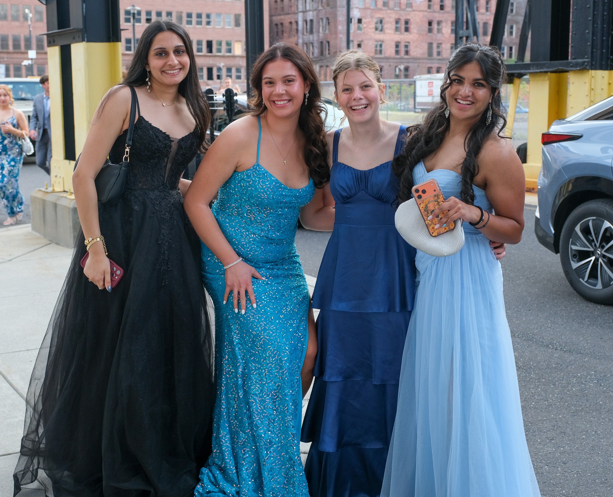 Southern Lehigh High School held its prom Friday, April 24, 2026, at SteelStacks in Bethlehem. Students and their guests arrive to the big night. (Sharon Merkel/Special to The Morning Call)