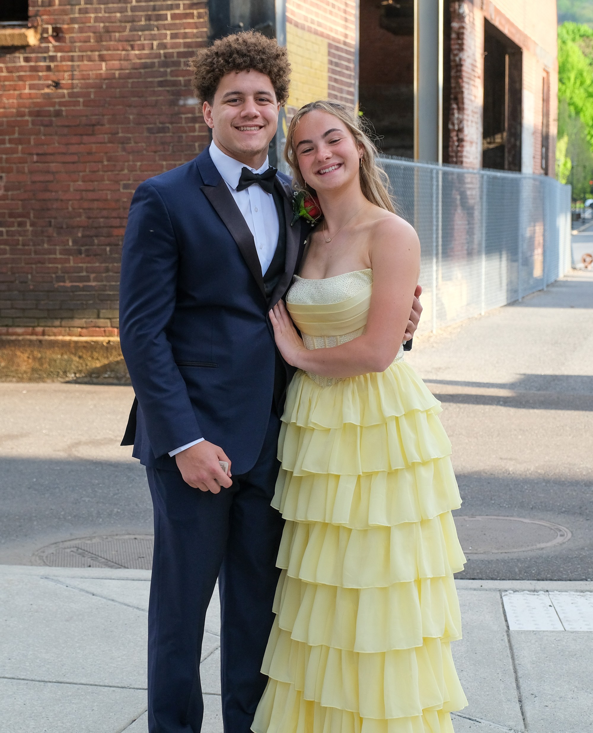 Southern Lehigh High School held its prom Friday, April 24, 2026, at SteelStacks in Bethlehem. Students and their guests arrive to the big night. (Sharon Merkel/Special to The Morning Call)