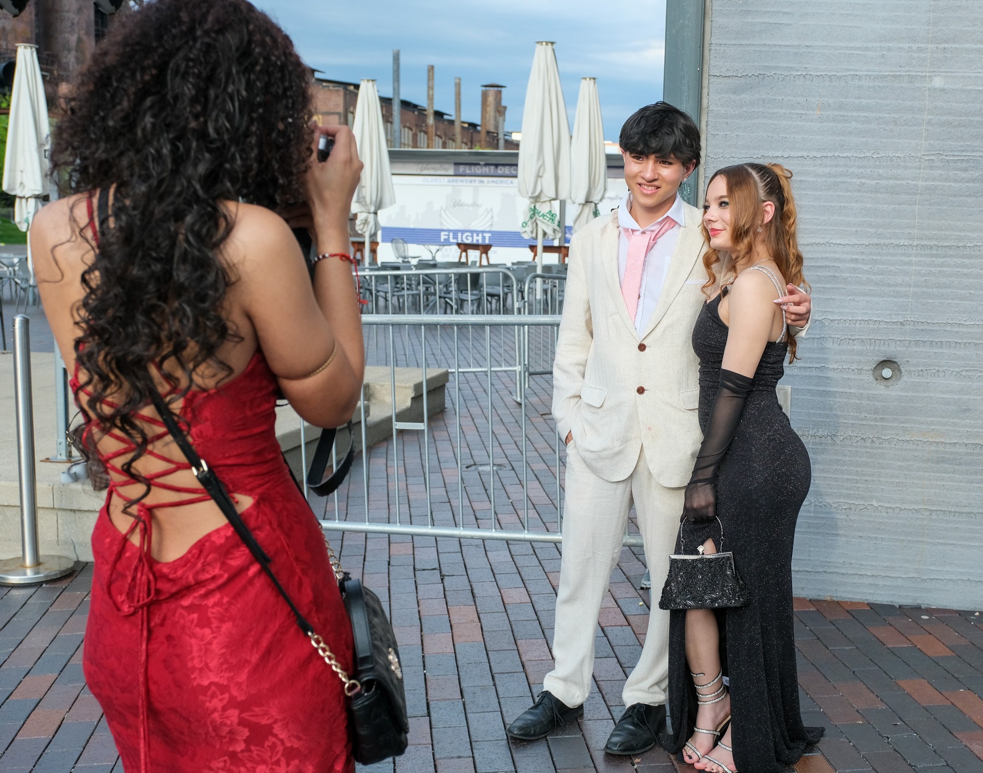 Southern Lehigh High School held its prom Friday, April 24, 2026, at SteelStacks in Bethlehem. Students and their guests arrive to the big night. (Sharon Merkel/Special to The Morning Call)