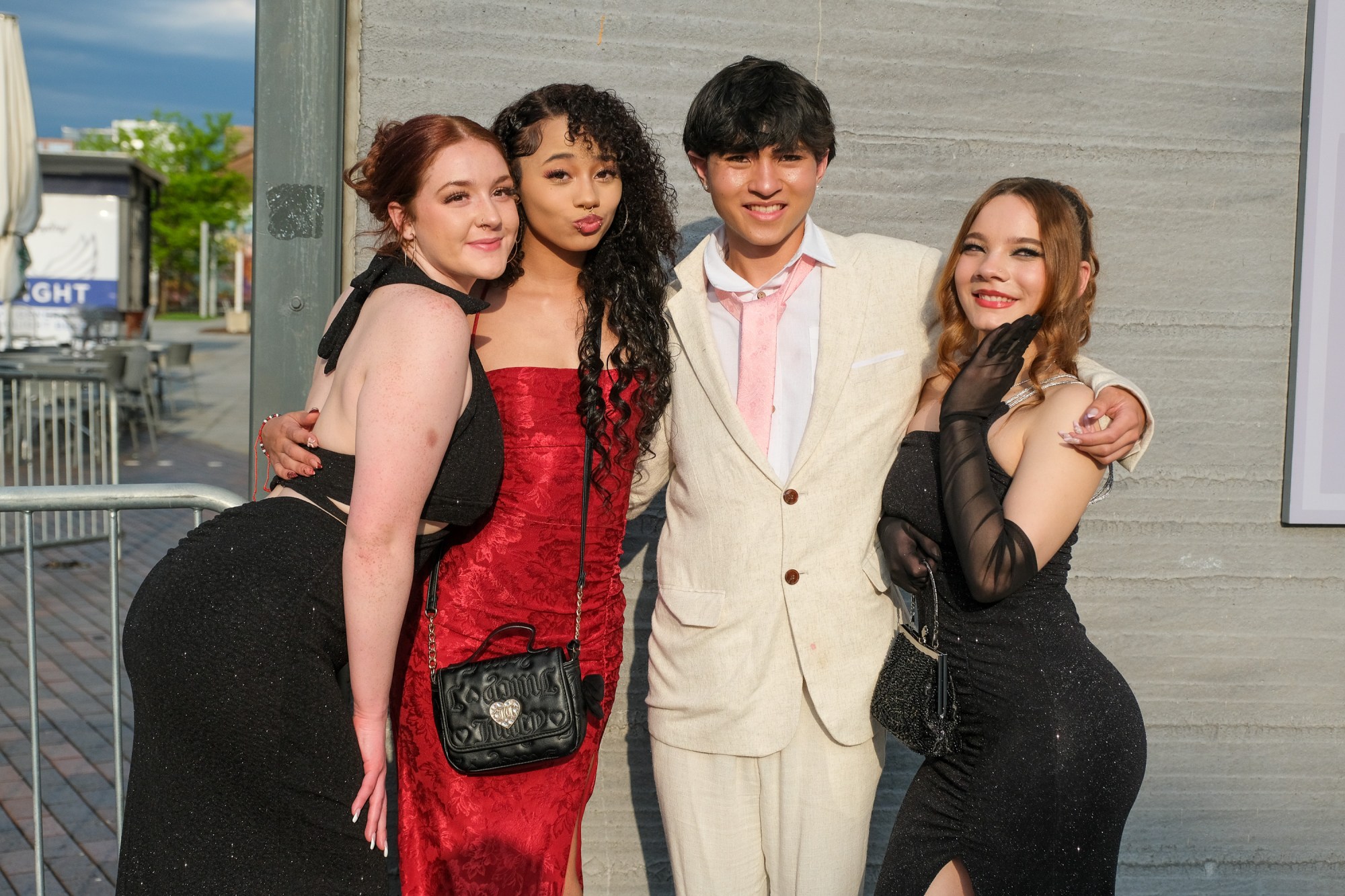 Southern Lehigh High School held its prom Friday, April 24, 2026, at SteelStacks in Bethlehem. Students and their guests arrive to the big night. (Sharon Merkel/Special to The Morning Call)