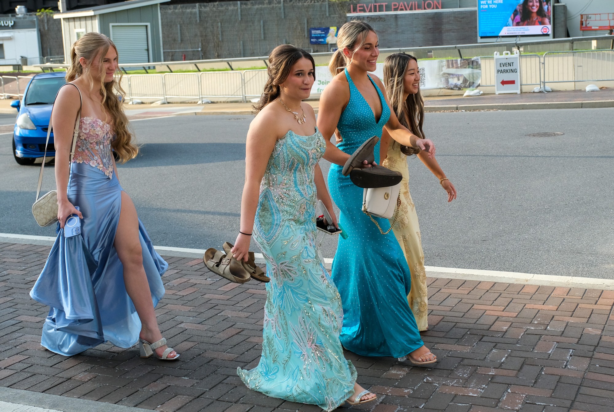 Southern Lehigh High School held its prom Friday, April 24, 2026, at SteelStacks in Bethlehem. Students and their guests arrive to the big night. (Sharon Merkel/Special to The Morning Call)
