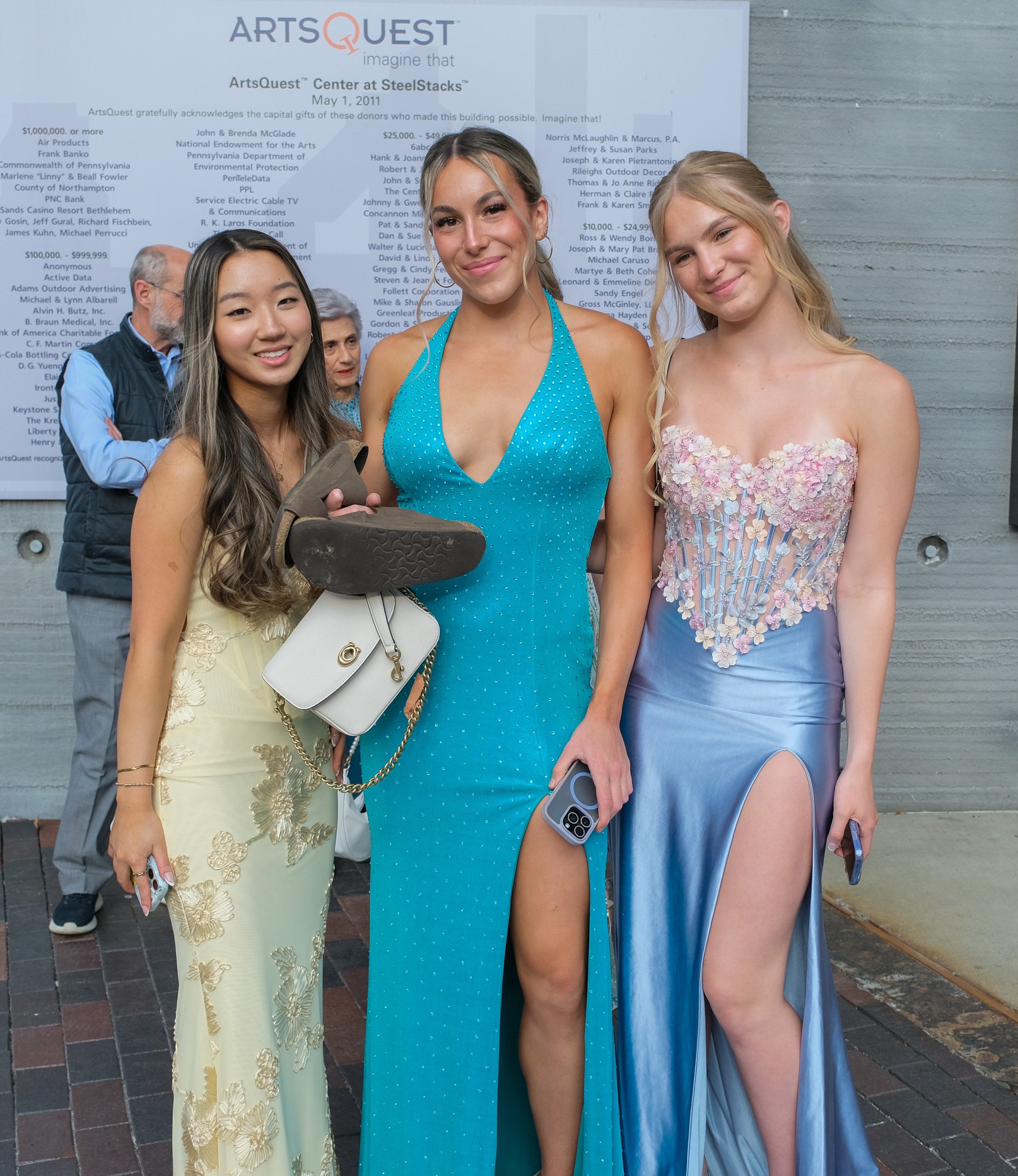 Southern Lehigh High School held its prom Friday, April 24, 2026, at SteelStacks in Bethlehem. Students and their guests arrive to the big night. (Sharon Merkel/Special to The Morning Call)