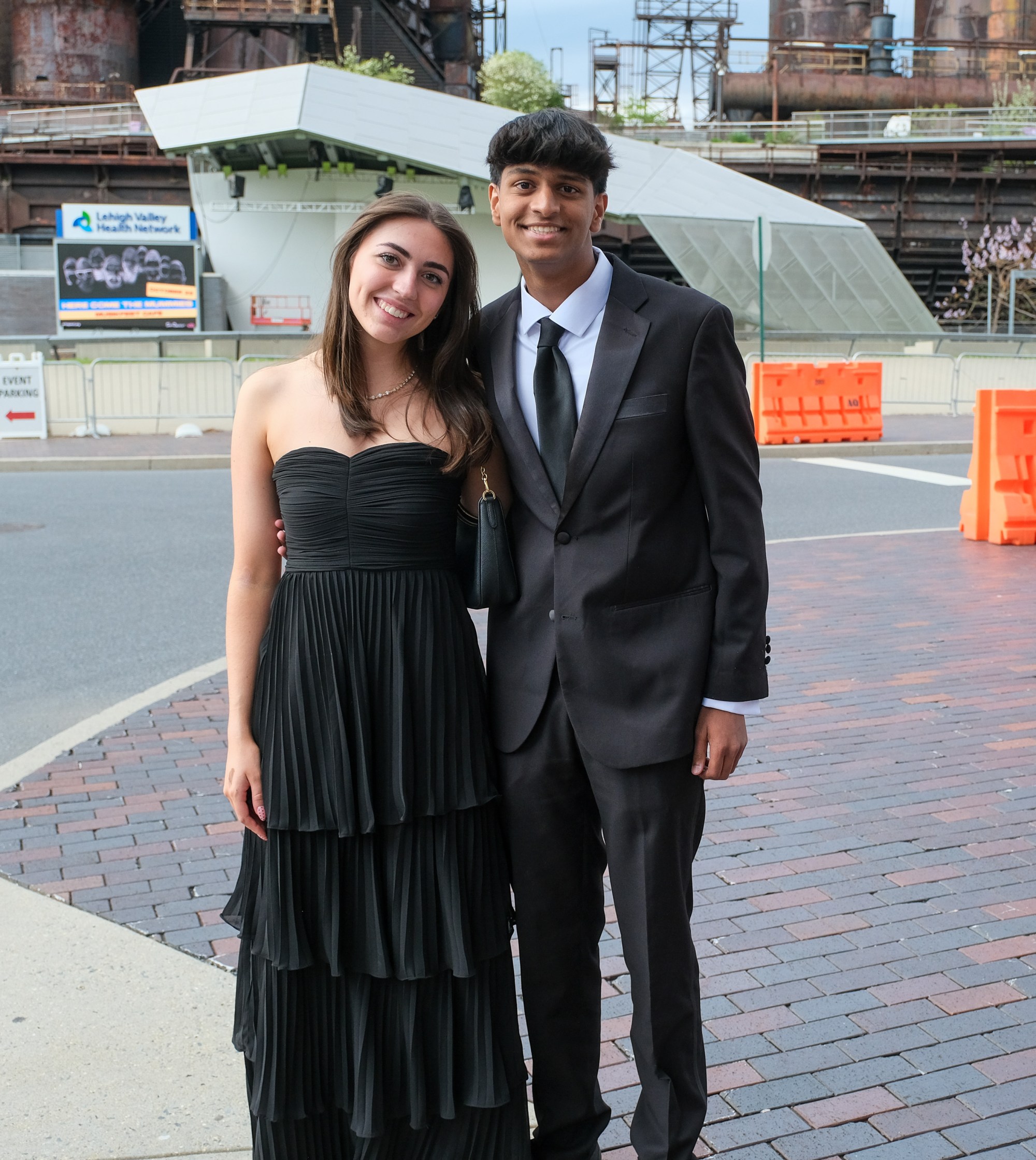 Southern Lehigh High School held its prom Friday, April 24, 2026, at SteelStacks in Bethlehem. Students and their guests arrive to the big night. (Sharon Merkel/Special to The Morning Call)