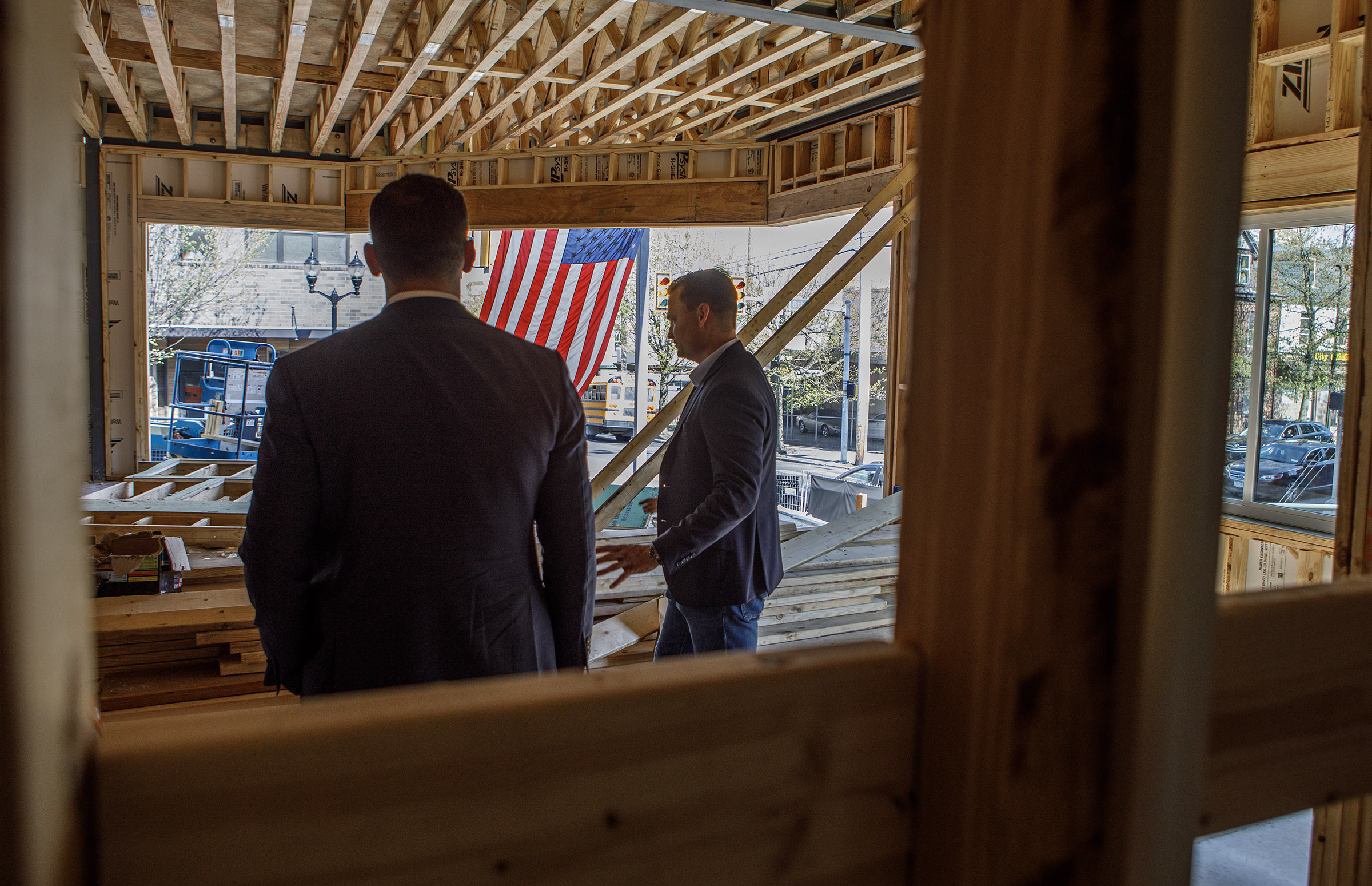 State Sen. Nick Miller and Jonathan Strauss of Cortex Residential...