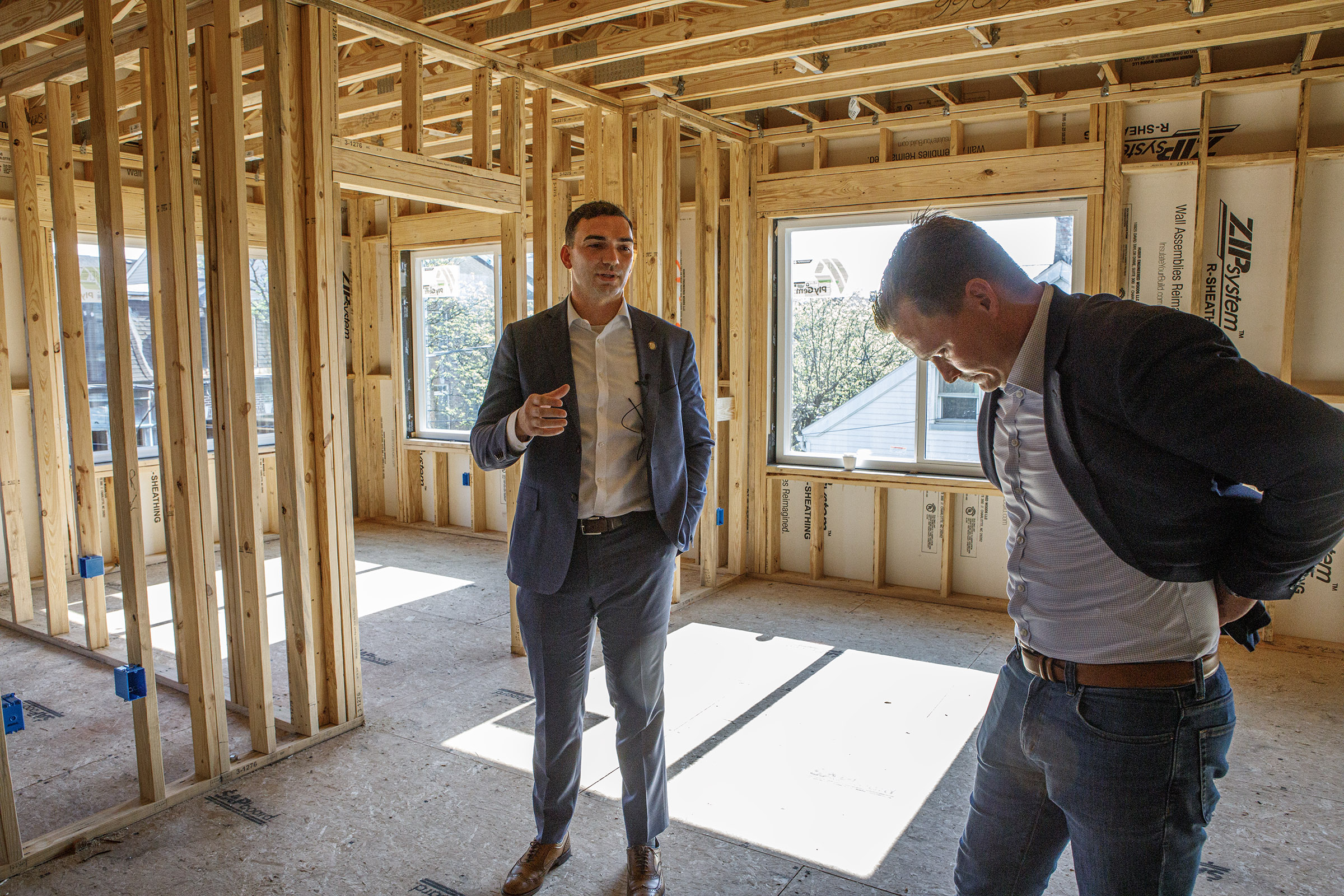 State Sen. Nick Miller asks Jonathan Strauss of Cortex Residential...