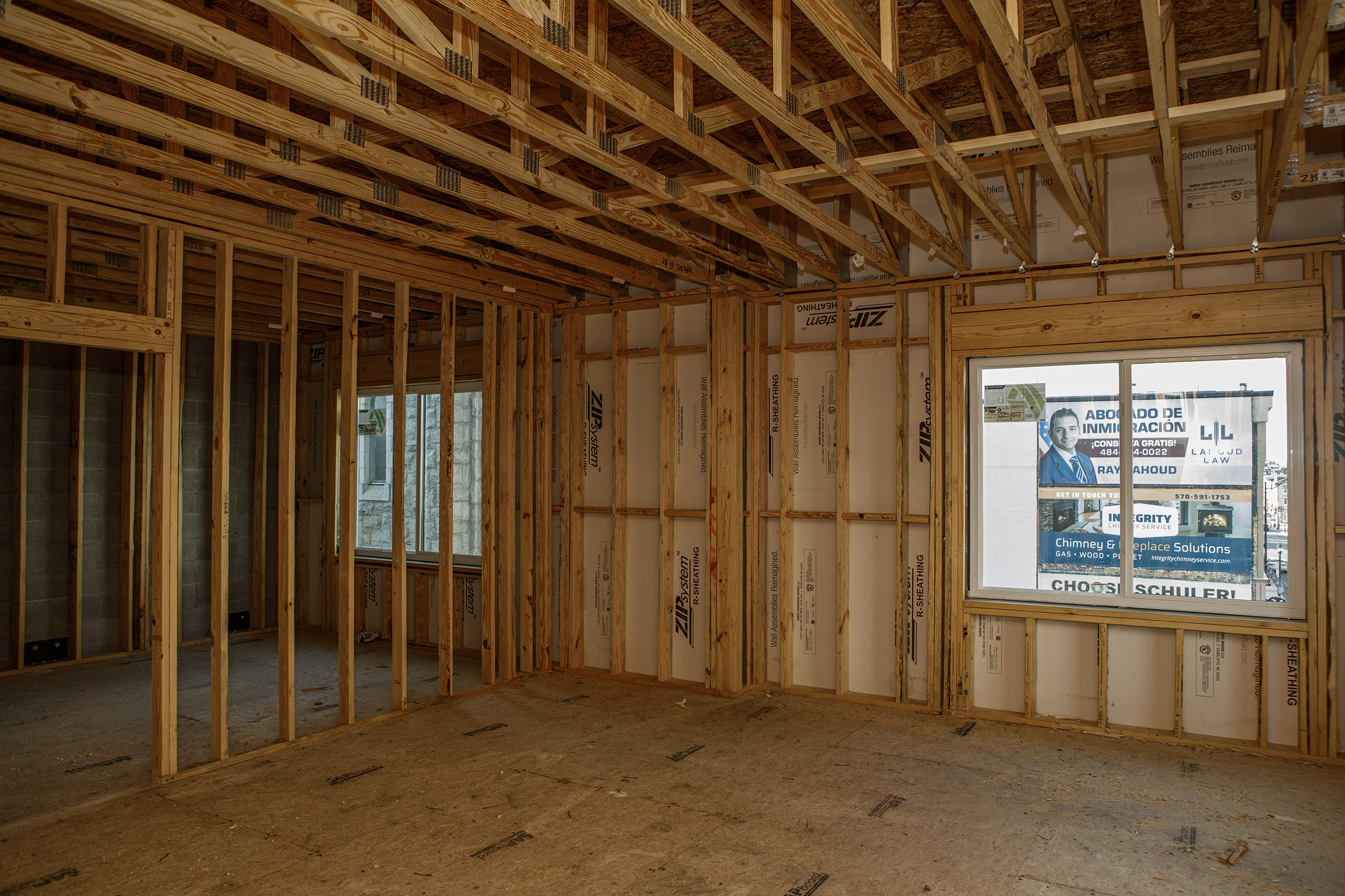 A bedroom during a tour of the Walnut Square Apartments...