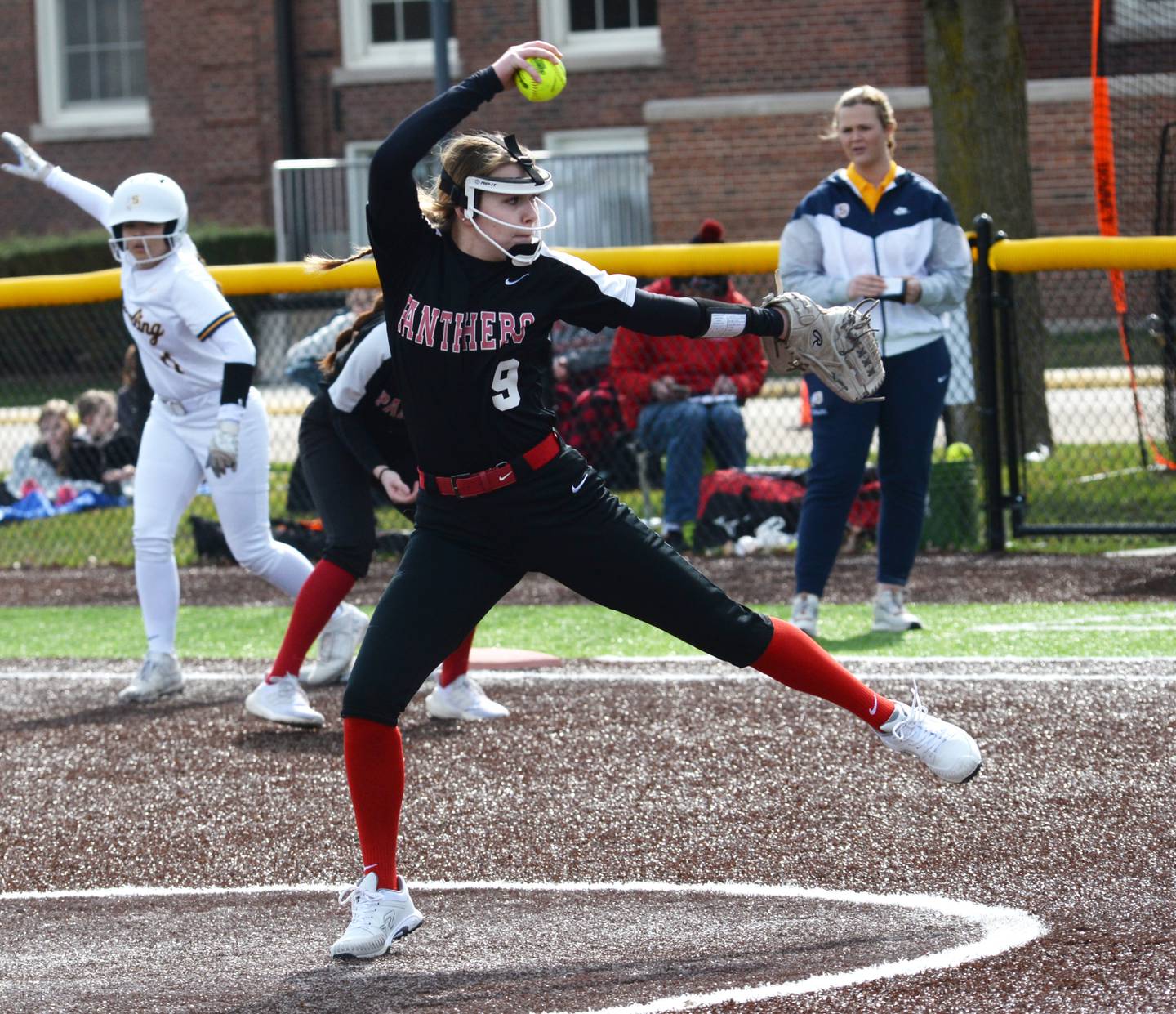 Erie-Prophetstown's Wynn Renkes pitches against Sterling.