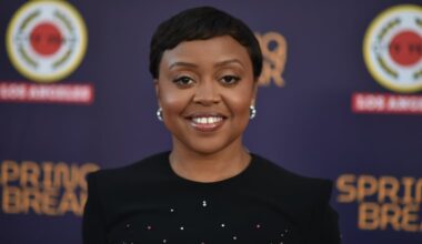 Quinta Brunson arrives at City Year Los Angeles' 14th Annual Spring Break Gala on May 10, 2025, in Inglewood, Calif. The West Philly native recently shouted out a beloved Philadelphia weather anchor(Photo by Richard Shotwell/Invision/AP, file)
