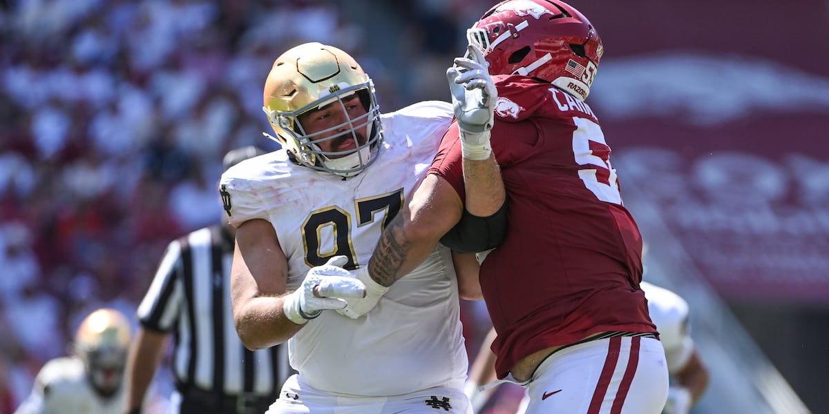 Notre Dame defensive tackle Gabriel Rubio drafted 210th overall in NFL Draft by Pittsburgh Steelers