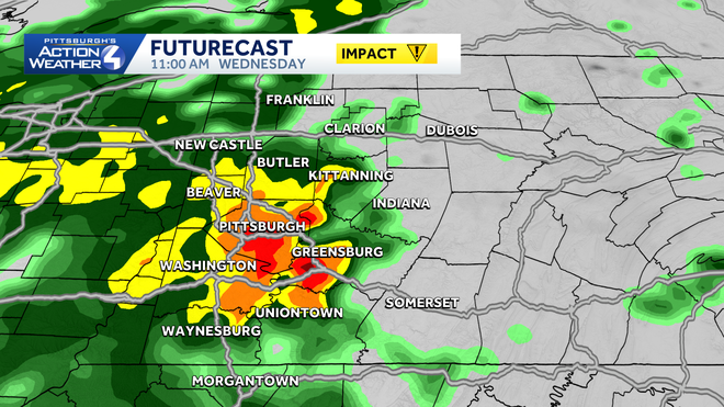 Western PA: Rain with isolated storms return western pa: rain with isolated storms return